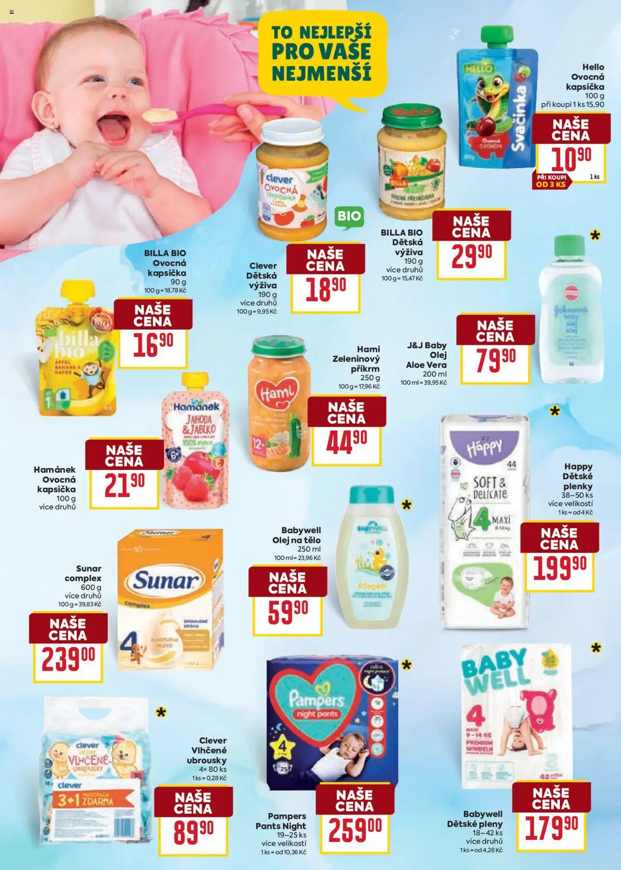 Billa katalog - Léto od 11.06.2025 | Strana: 26 | Produkty: Pampers, Příkrm, Hamánek, Pants