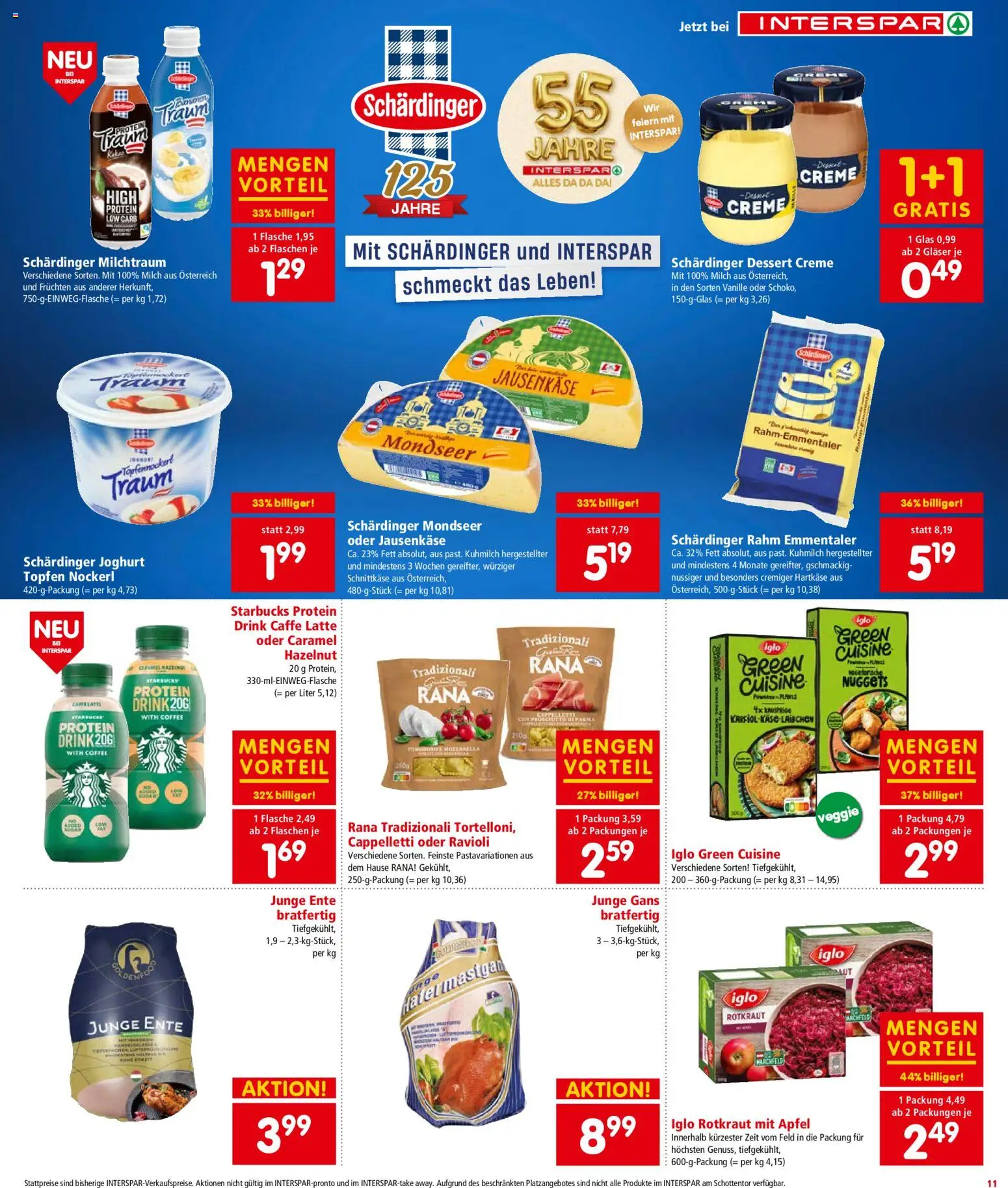Interspar Flugblatt -Kärnten gültig ab 06.11.2025 | Seite: 12 | Produkte: Milch, Creme, Joghurt, Äpfel