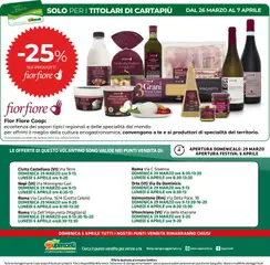 Anteprima del volantino Superconti volantino valido a partire dal 26.03.2026 | Pagina: 24 | Prodotti: Tè, Mozzarella, Prosciutto, Taralli
