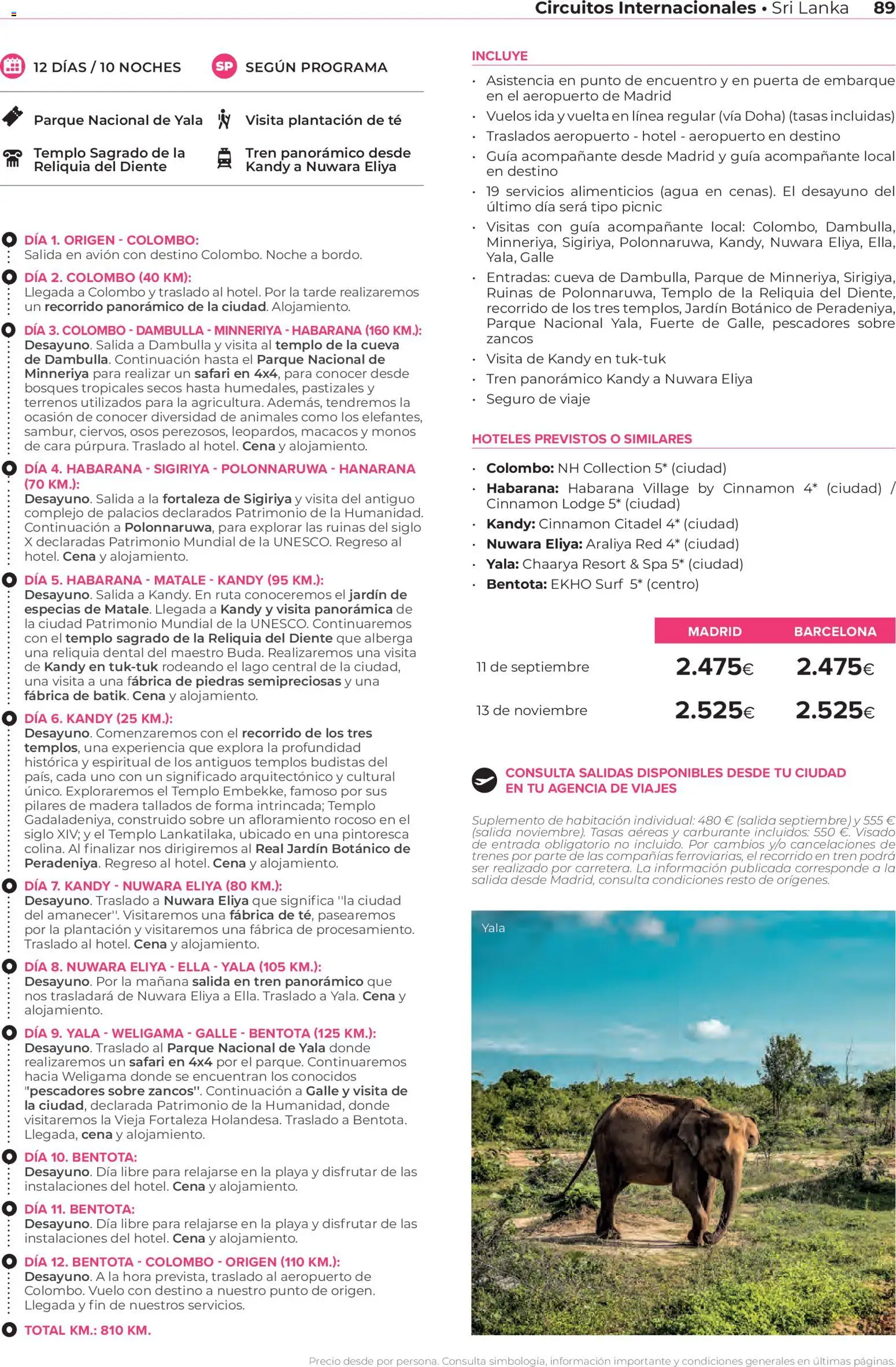 Viajes El Corte Inglés Circuitos exclusivos │ válido desde el 28.03.2026 | Página: 89 | Productos: Té