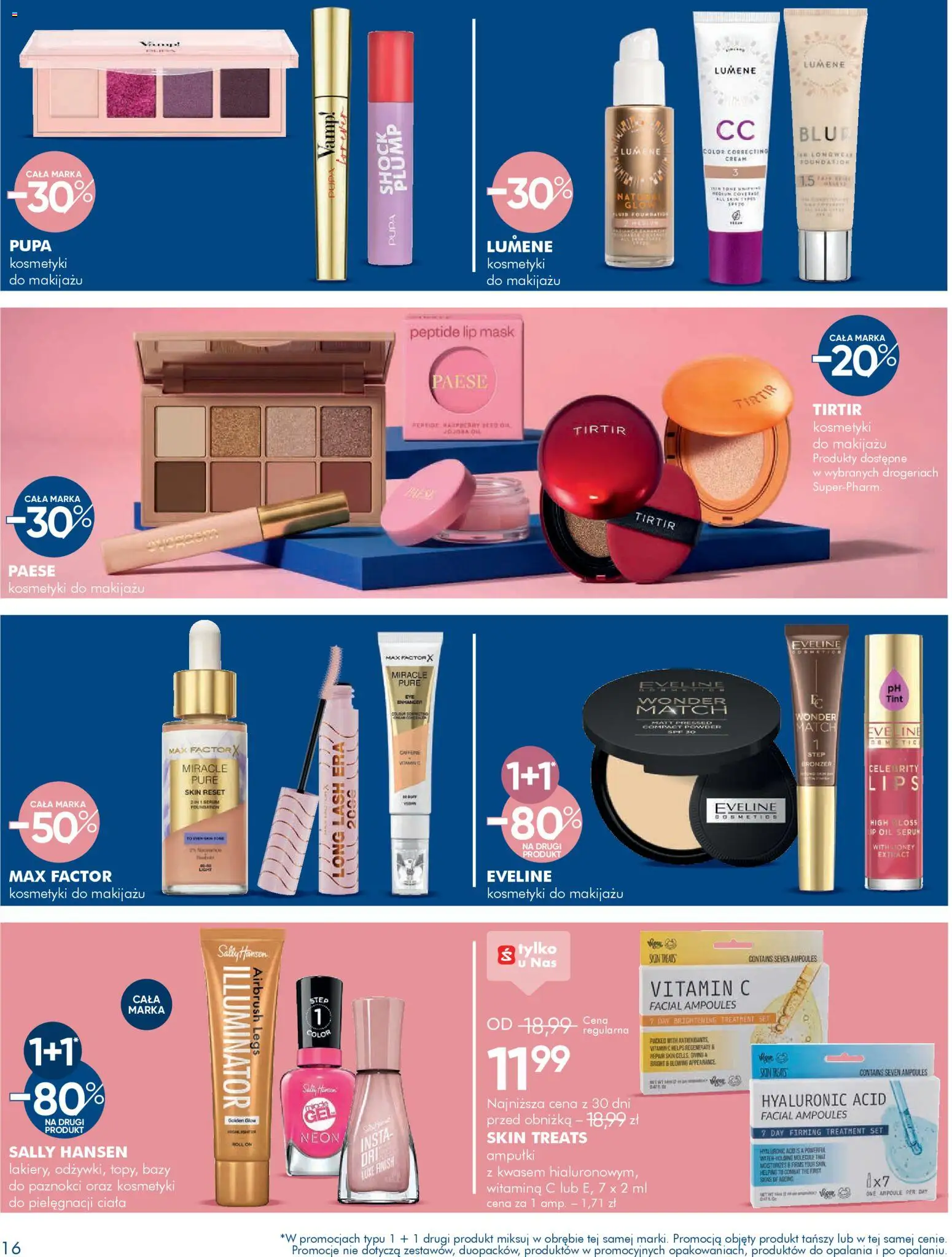 Super-pharm gazetka od 08.04.2026 | Strona: 16 | Produkty: Kosmetyki, Bronzer, Finish, Ampułki