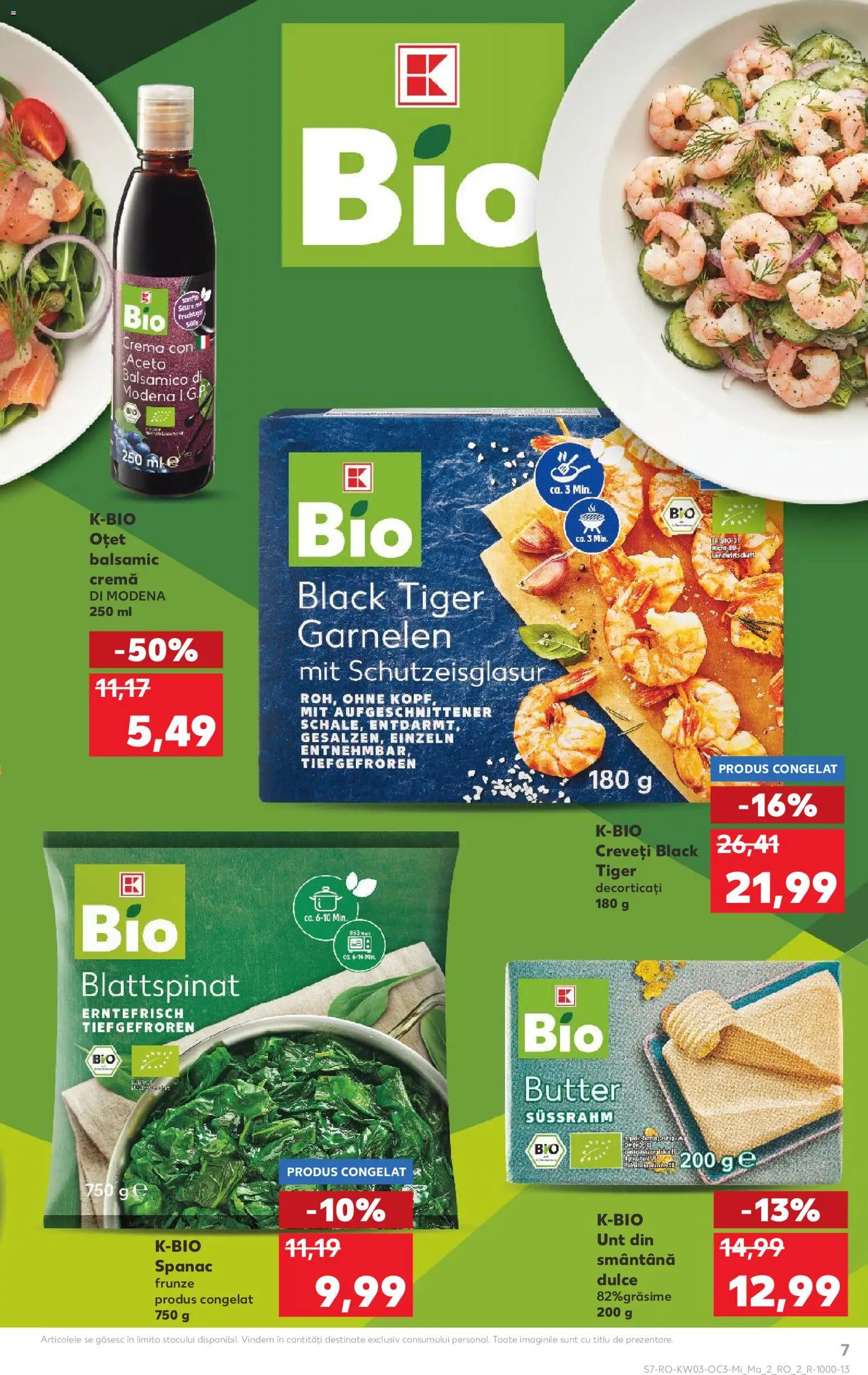 Noul catalog Kaufland – valabil de la 14.01.2026 | Pagină: 7 | Produse: Unt, Cremă, Oțet, Smântână