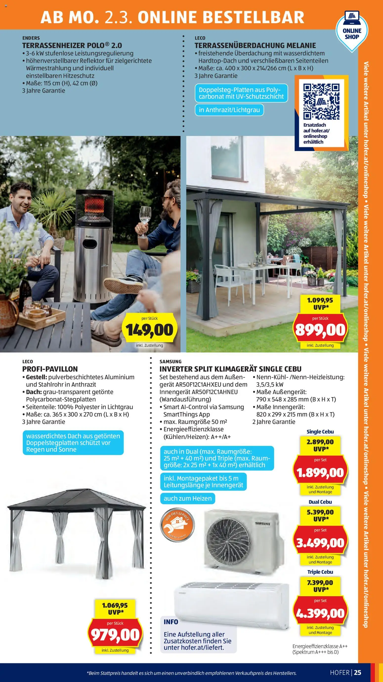 Hofer AT akciós ujság - amely érvényes a következő dátumtól: 27.02.2026 | Oldal: 29 | Termékek: Reflektor, Samsung