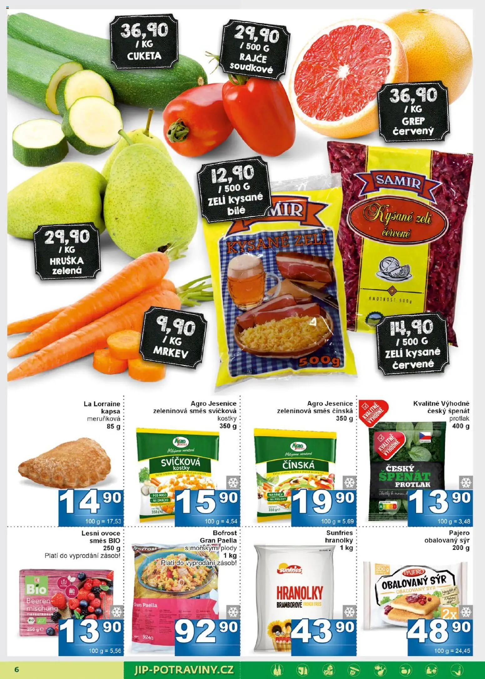 Jip leták od 05.11.2025 | Strana: 6 | Produkty: Ovoce, Zelí, Grep, Maso
