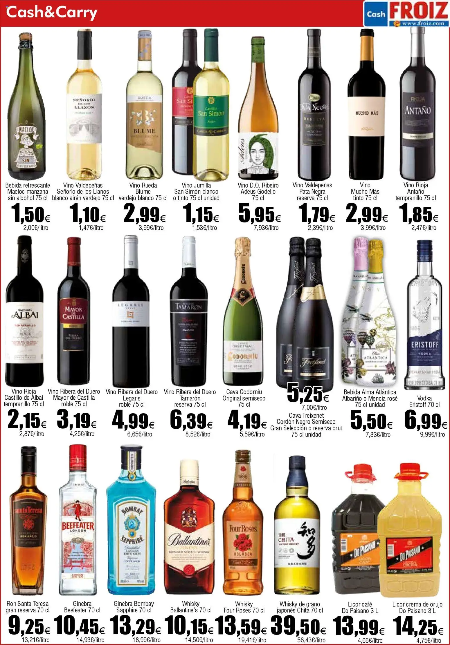 Froiz - Folleto Cash │ válido desde el 21.10.2025 | Página: 11 | Productos: Licor, Ron, Manzana, Whisky
