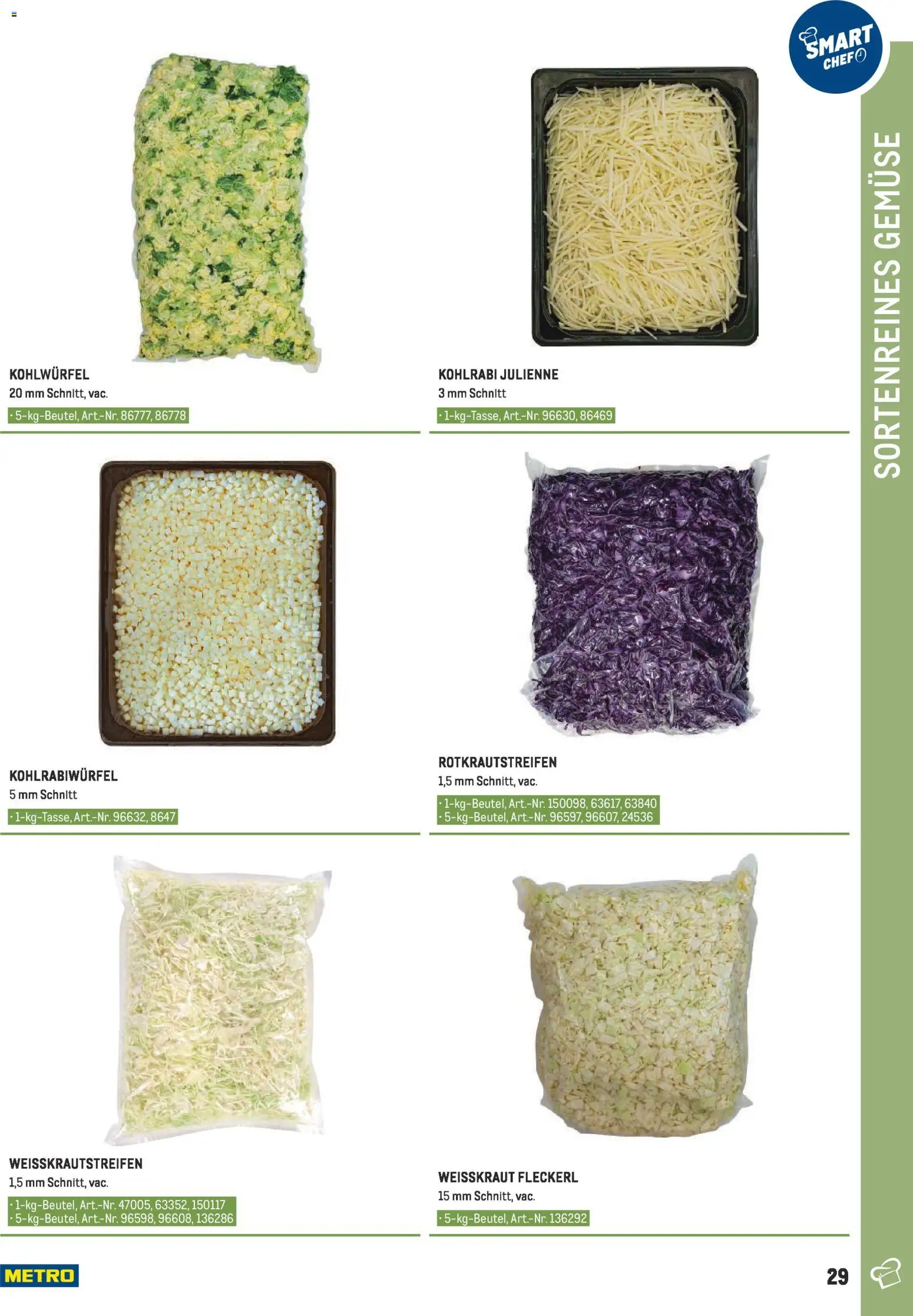 Metro angebote - Smart Chef Obst & Gemüse gültig ab 26.03.2026 | Seite: 29 | Produkte: Gemüse