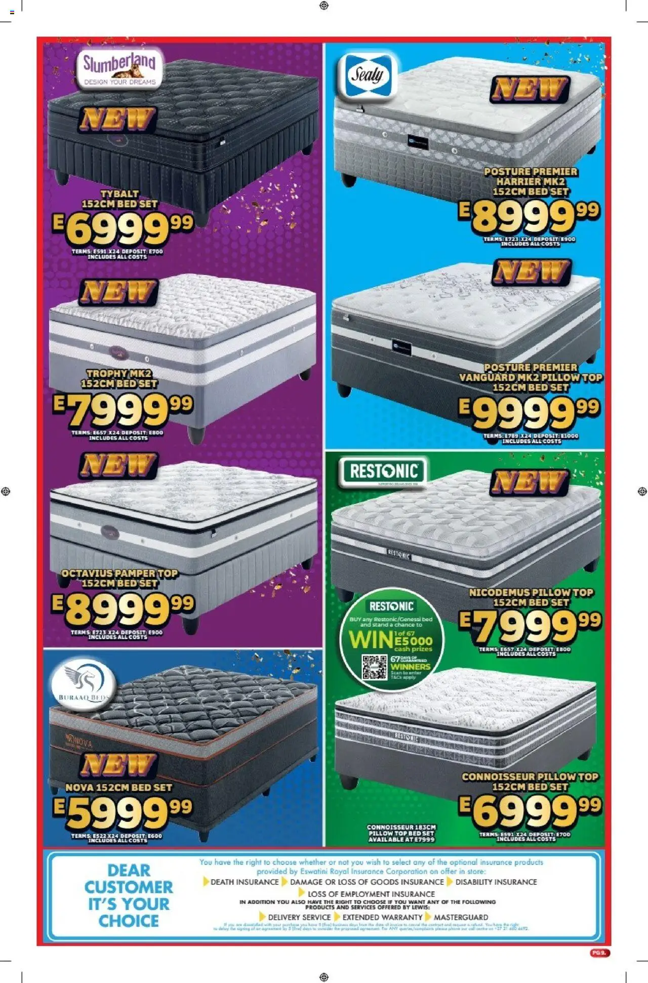 Lewis Stores - Eswatini Brochure │ valid from 11.08.2025 | Page: 9 | Products: Bed, Pillow