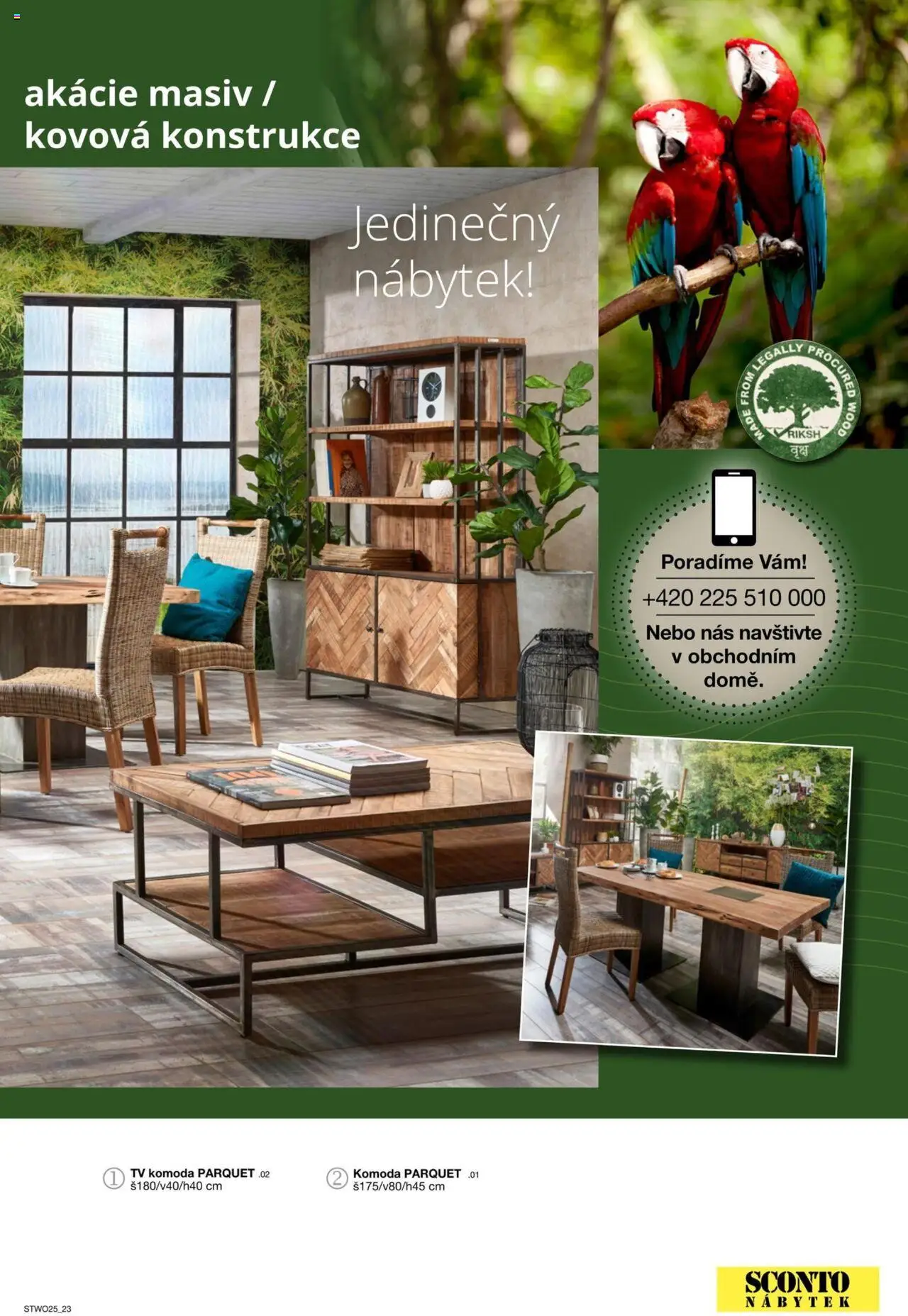 Sconto nábytek katalog - Nábytek z masivu od 01.01.2025 | Strana: 23 | Produkty: Tv, Nábytek, Komoda