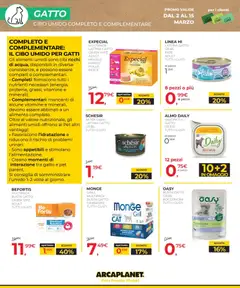Anteprima del volantino Arcaplanet volantino valido a partire dal 02.03.2026 | Pagina: 16 | Prodotti: Paté, Pesce, Manzo, Trota