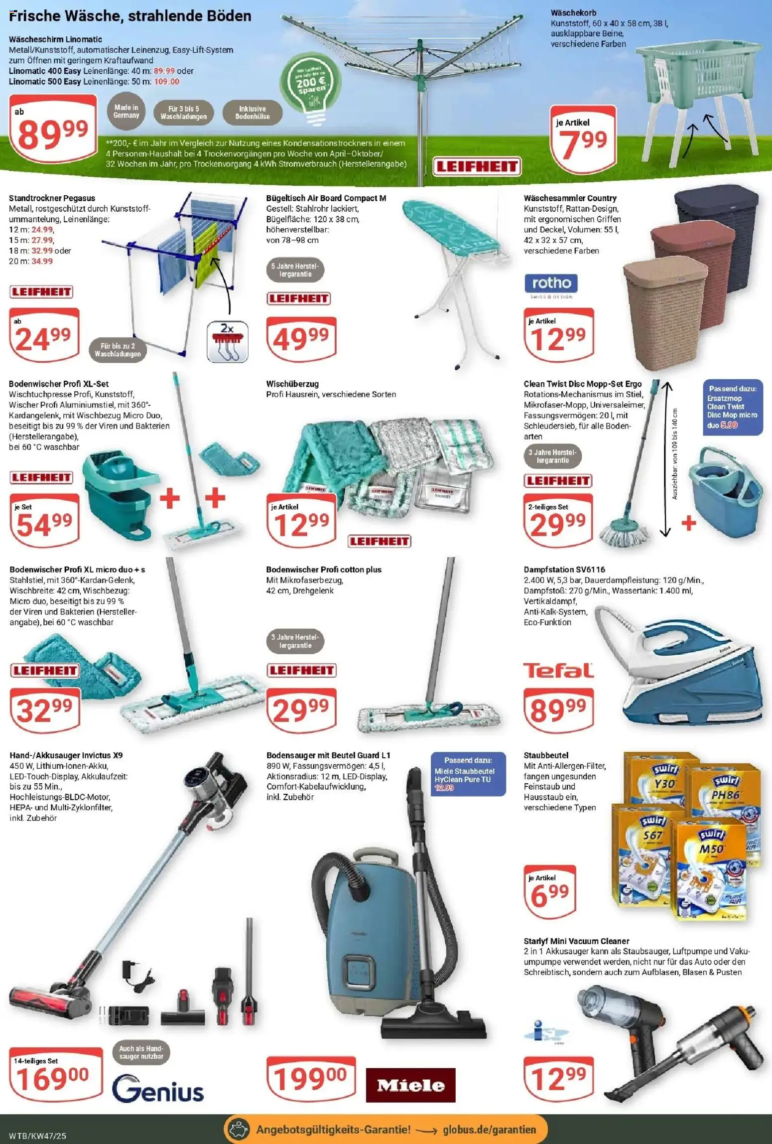 Globus prospekt Wächtersbach	 – gültig ab 17.11.2025 | Seite: 25 | Produkte: Miele, Luftpumpe