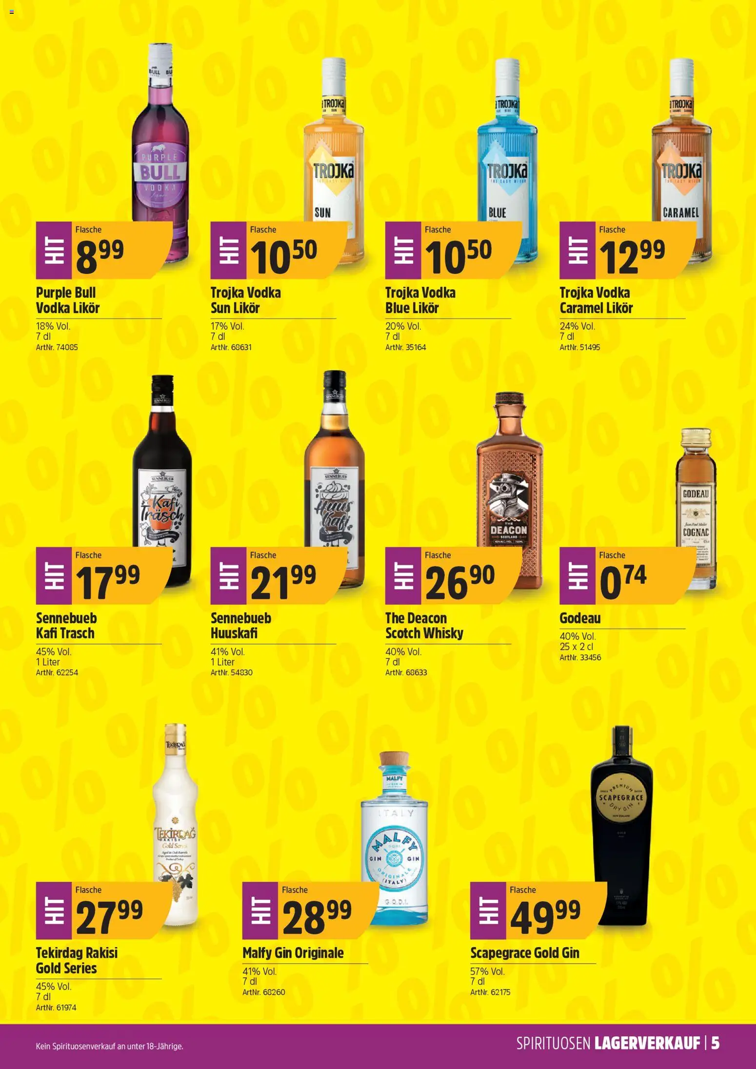 TopCC Aktionen Spirituosen – gültig ab 26.01.2026 | Seite: 5 | Produkte: Likör, Gin