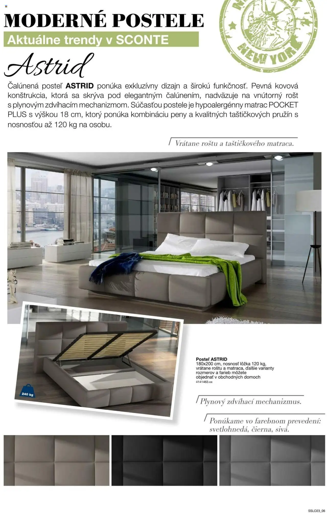 Nové Sconto nábytok akcie – leták je platný od 14.02.2025 | Strana: 6 | Produkty: Matrac, Posteľ, Postele, Rošt