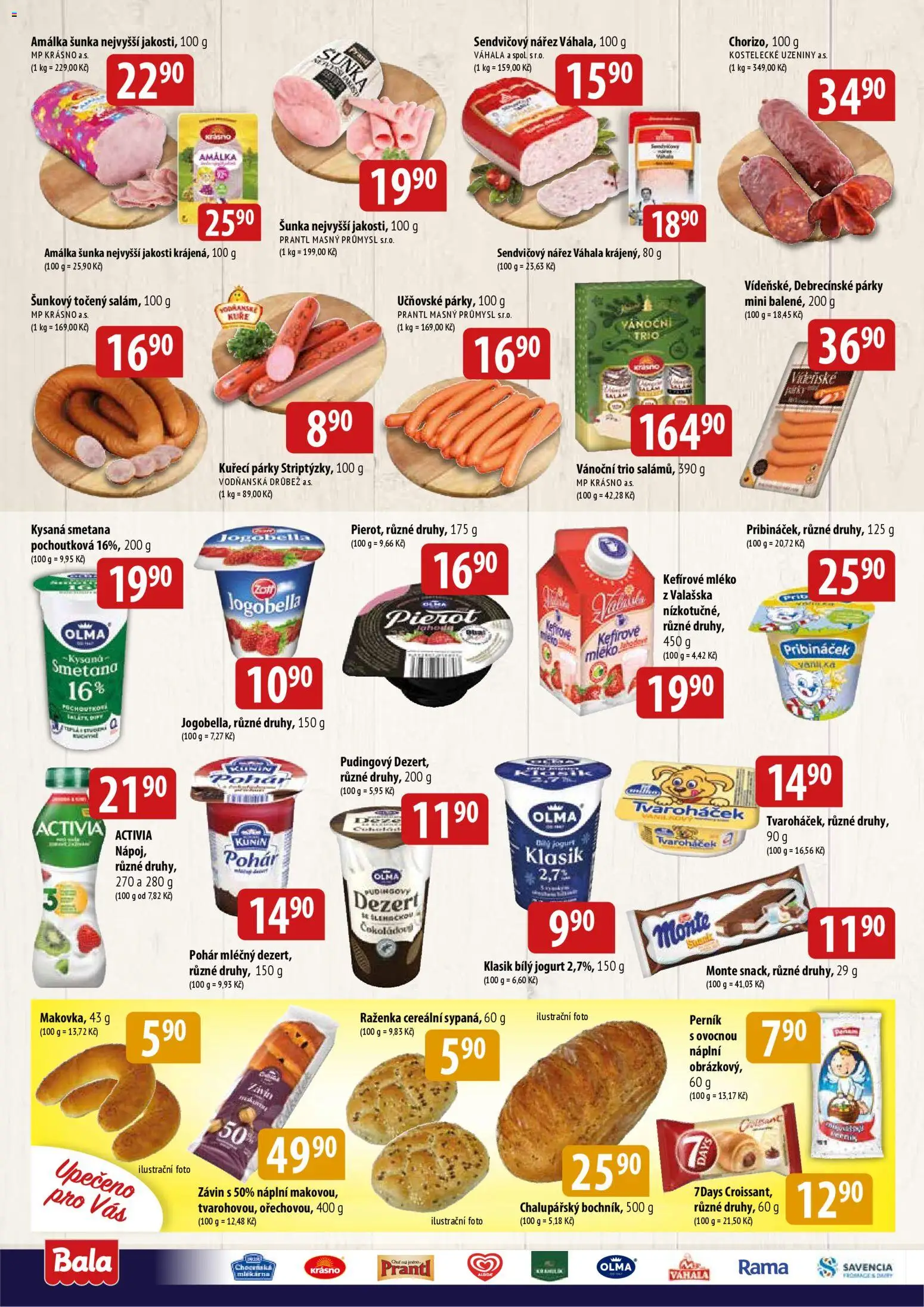 BALA velký leták + od 12.11.2025 | Strana: 2 | Produkty: Jogurt, Párky, Jogobella, Bílý jogurt