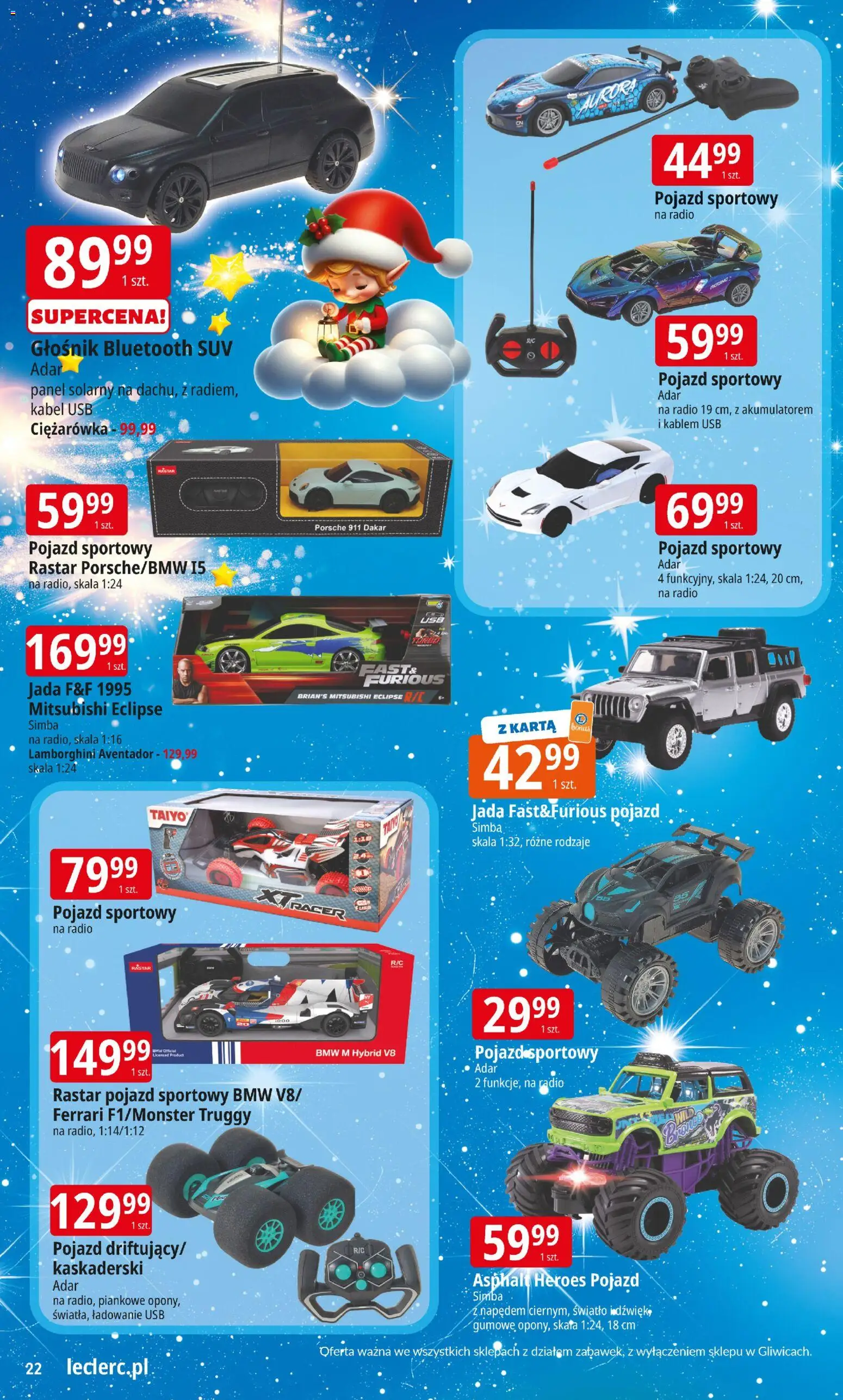 E.Leclerc Gazetka - Warszawa Bielany zabawki od 12.11.2025 | Strona: 21 | Produkty: Kabel, Głośnik, USB, Głośnik bluetooth