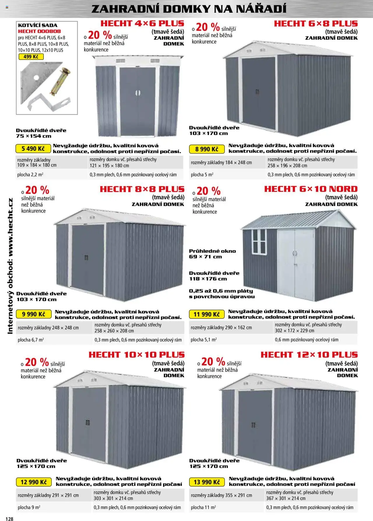 Hecht katalog - Jaro-léto 2025 od 22.04.2025 | Strana: 128 | Produkty: Hecht, Zahradní domek, Nářadí