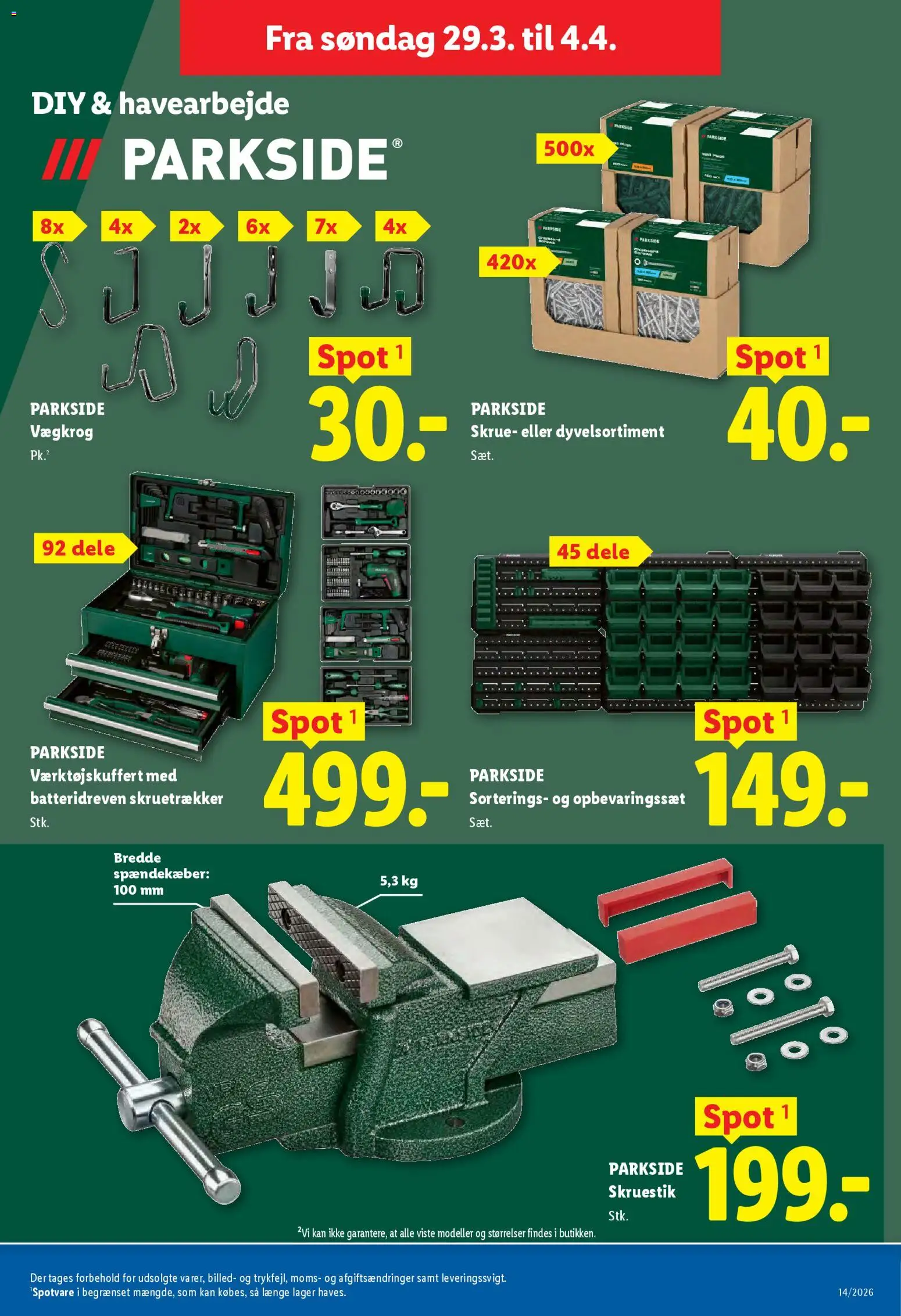 Lidl tilbudsavis – gyldig fra 29.03.2026 | Side: 29 | Produkter: Skruetrækker, Søm, Skrue