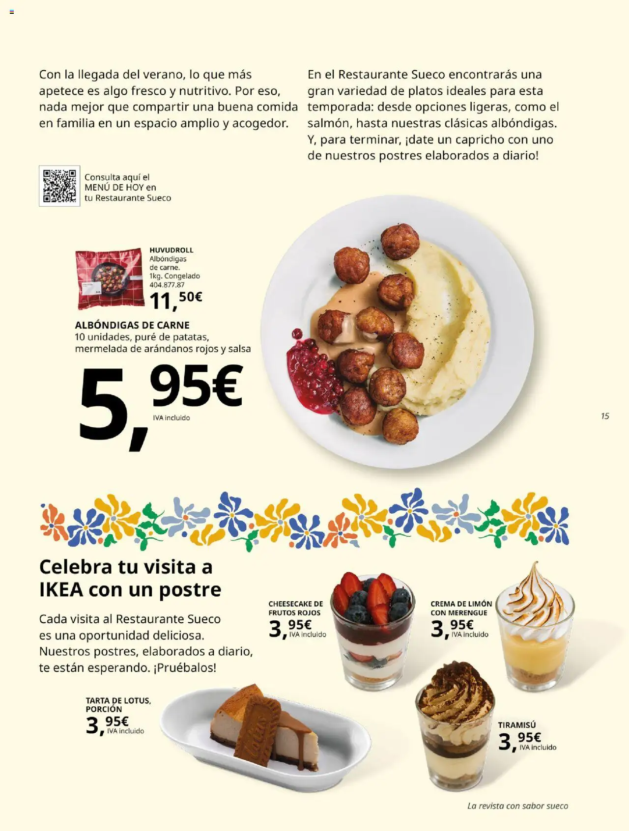 Catálogo IKEA Fika │ válido desde el 01.07.2025 | Página: 15 | Productos: Crema, Té, Μερέντα