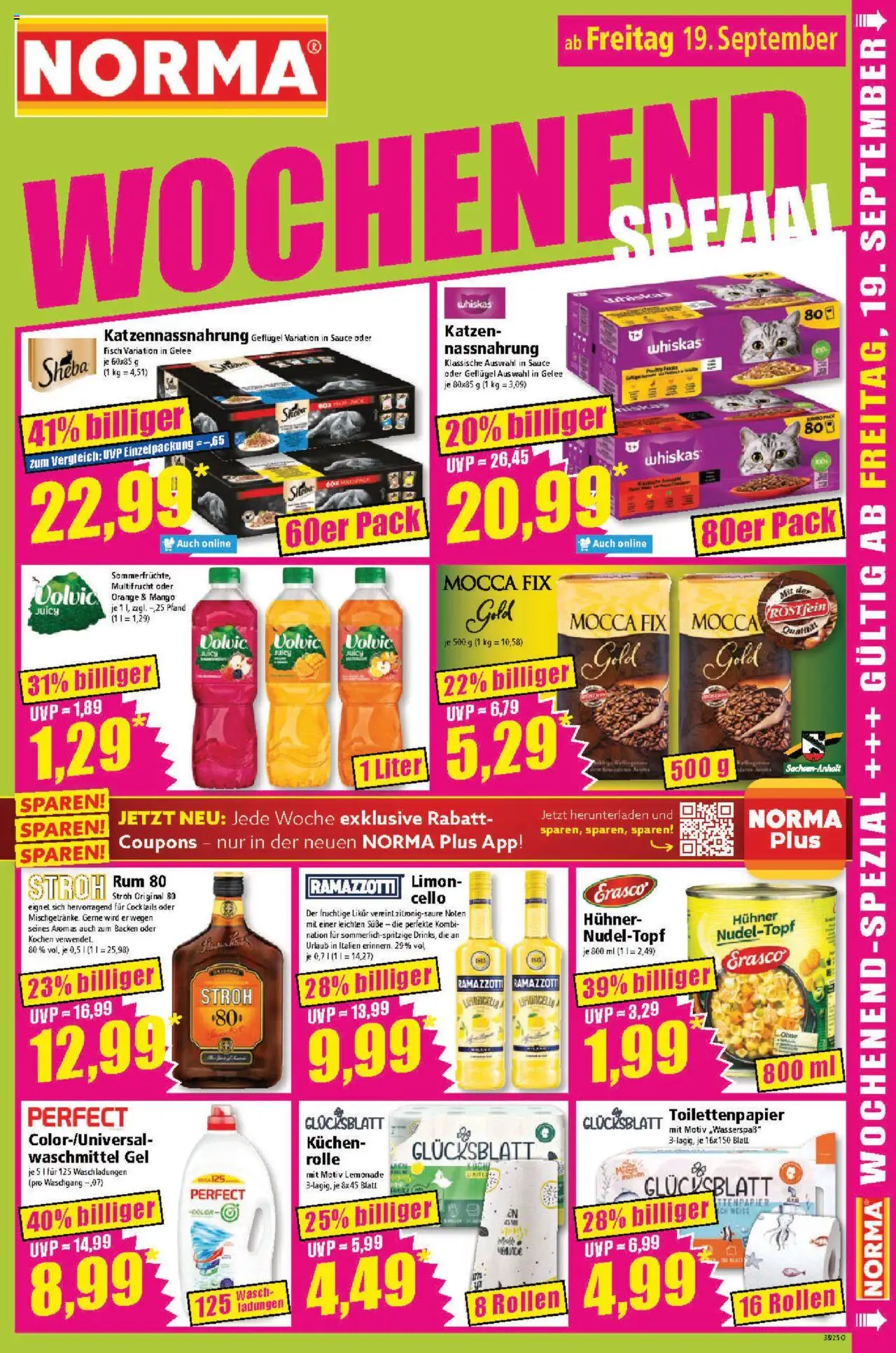 Norma Prospekt 	 – gültig ab 15.09.2025 | Seite: 17 | Produkte: Rum, Kuchen, Ramazzotti, Toilettenpapier