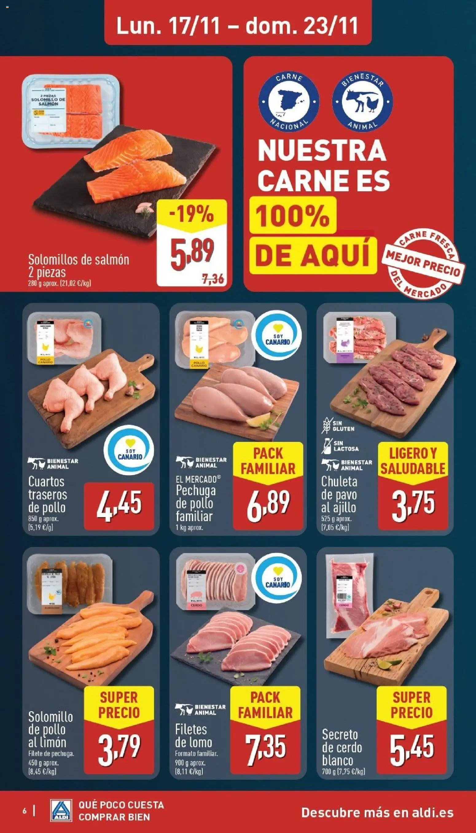 Aldi folleto Canarias │ válido desde el 17.11.2025 | Página: 6 | Productos: Cerdo, Filete