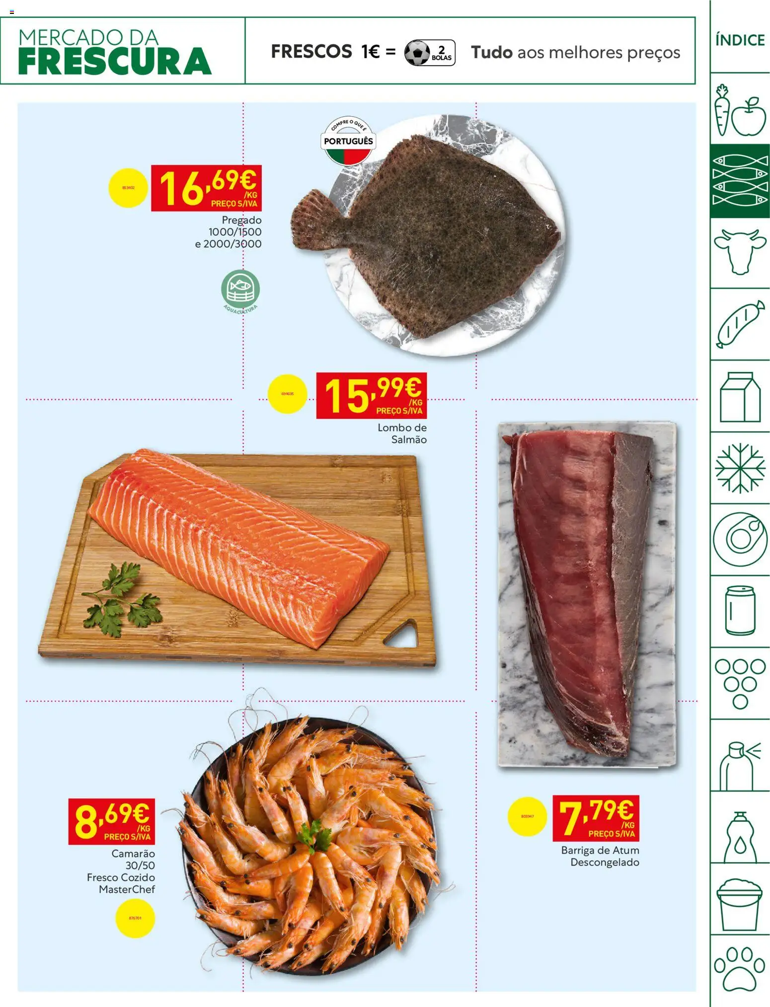 Recheio folheto │ válido de 21.04.2026 | Página: 5 | Produtos: Atum, Camarão, Salmão, Lombo