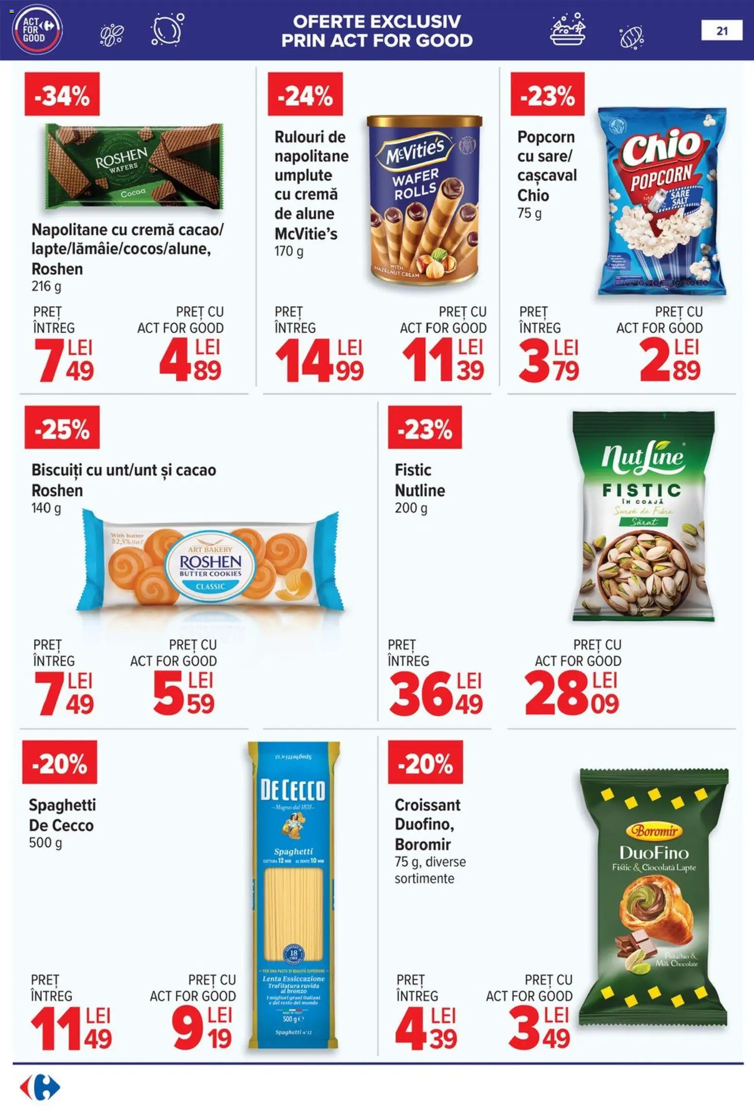 Noul catalog Carrefour – valabil de la 18.03.2026 | Pagină: 27 | Produse: Napolitane, Lapte, Cremă, Sare