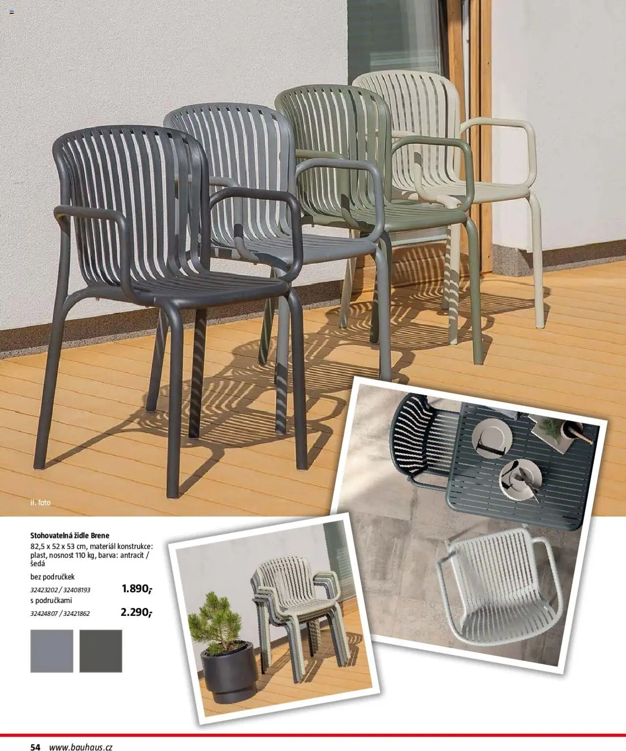 Bauhaus katalog Zahradní nábytek od 01.04.2025 | Strana: 54 | Produkty: Židle