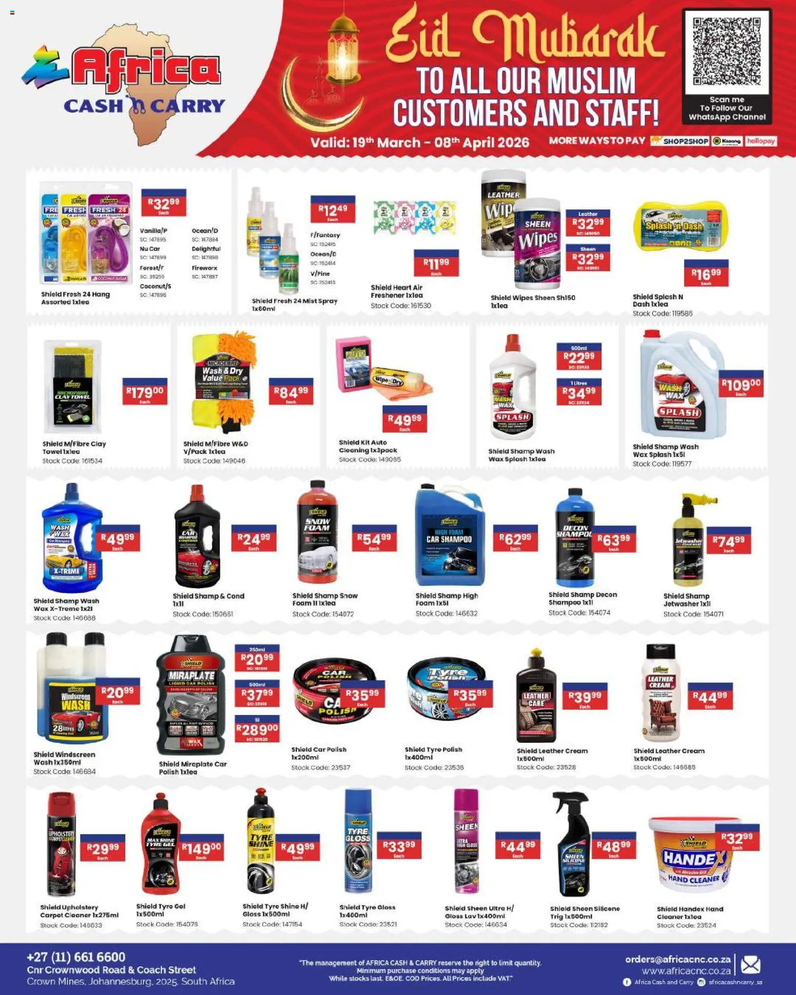 New Africa Cash & Carry catalogue – valid from 19.03.2026 | Page: 111 | Products: Gloss, Wax, Shampoo, Cream