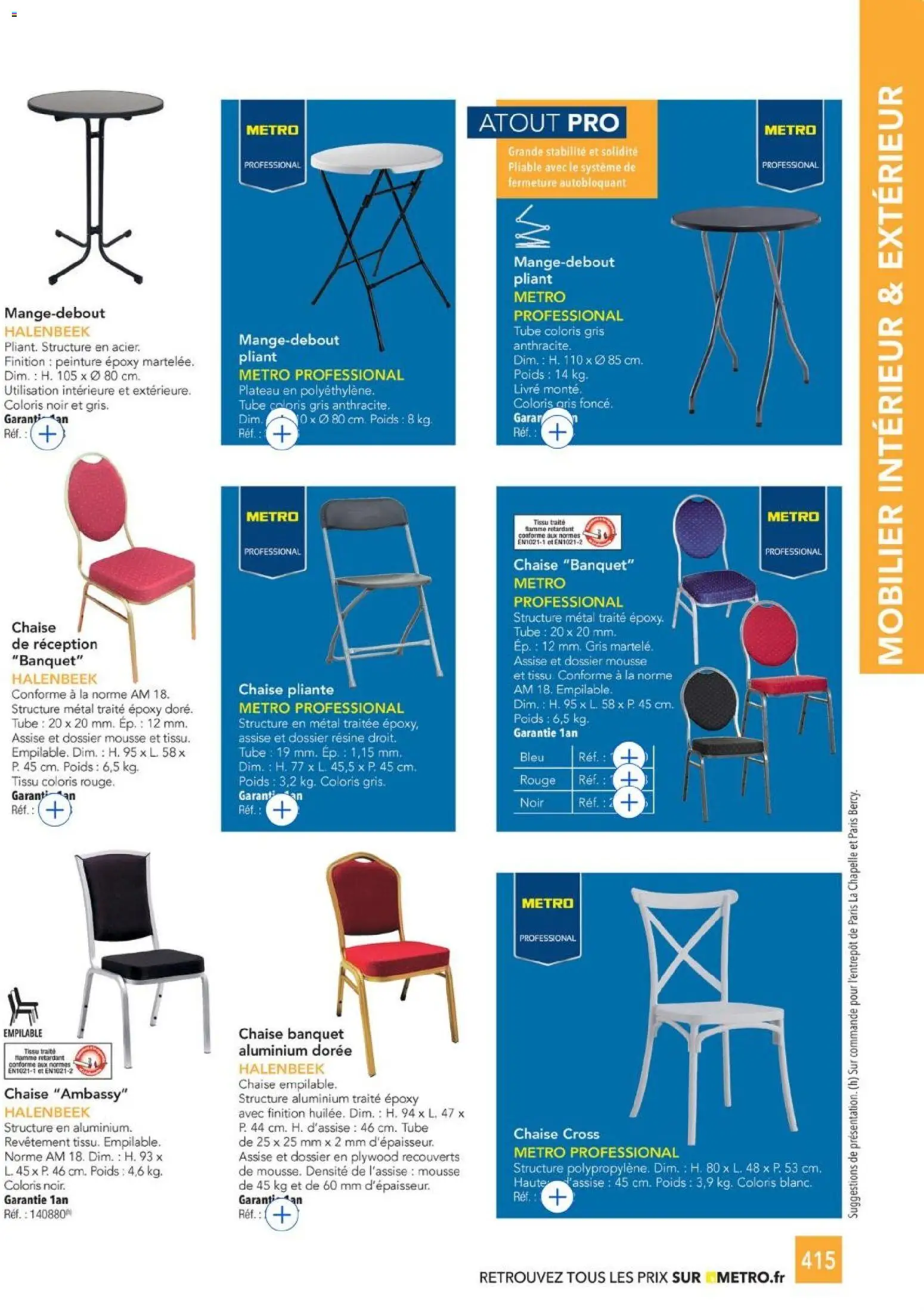 {H1} | Page: 415 | Produits: Plateau, Poids, Chaise, Livre