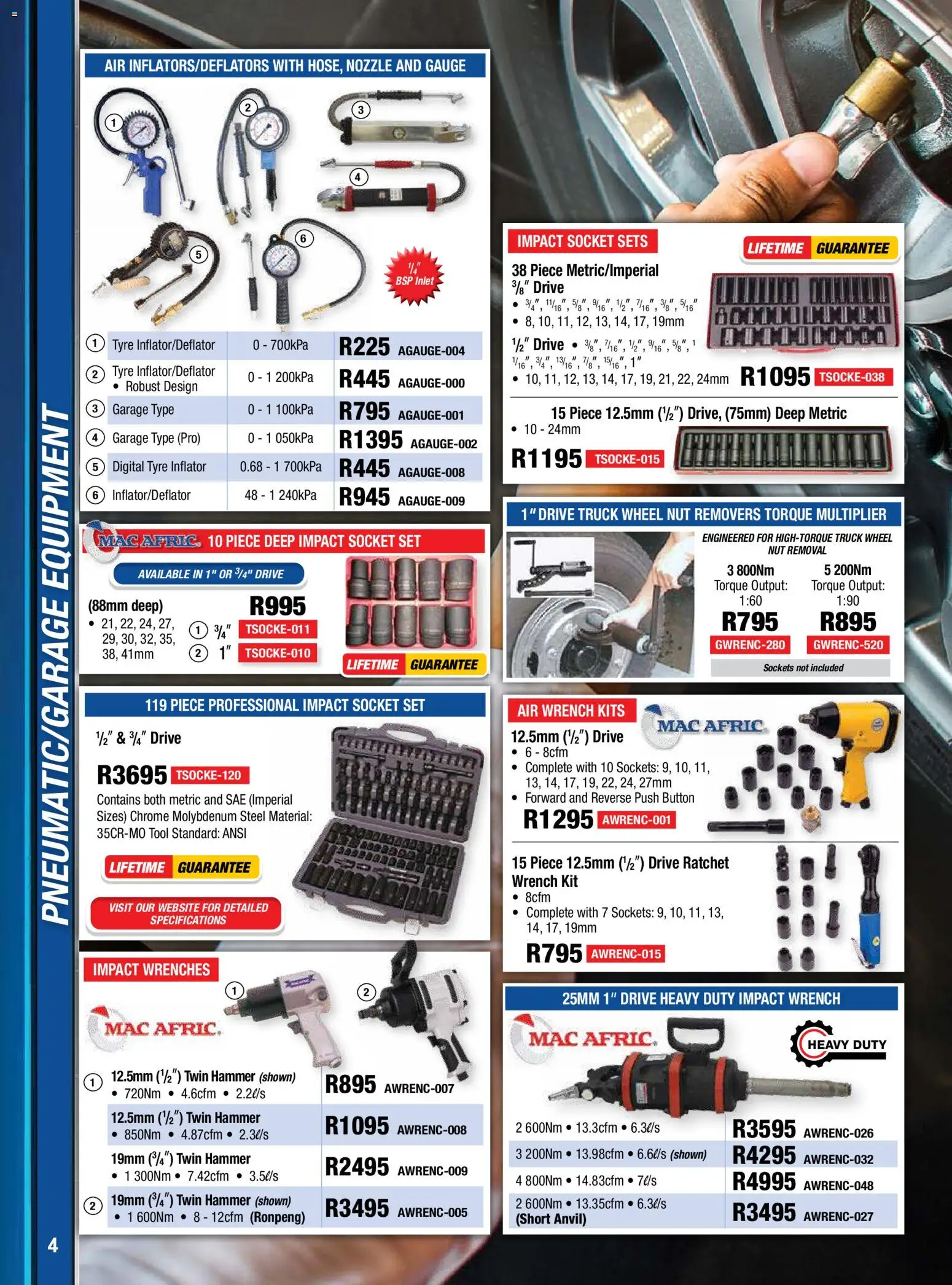 New Adendorff catalogue – valid from 01.04.2026 | Page: 6 | Products: Socket set, Wrench, Socket, Hammer