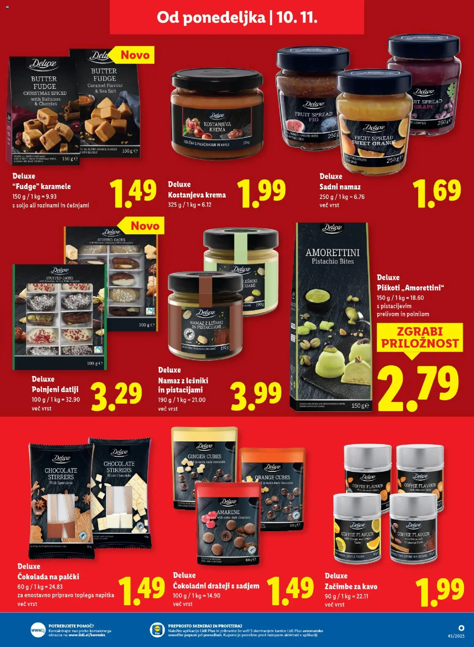 Novi Lidl katalog ponudbe – veljaven od 06.11.2025 | Stran: 59 | Izdelki: Datlji, Namaz, Karamele, Zacimbe