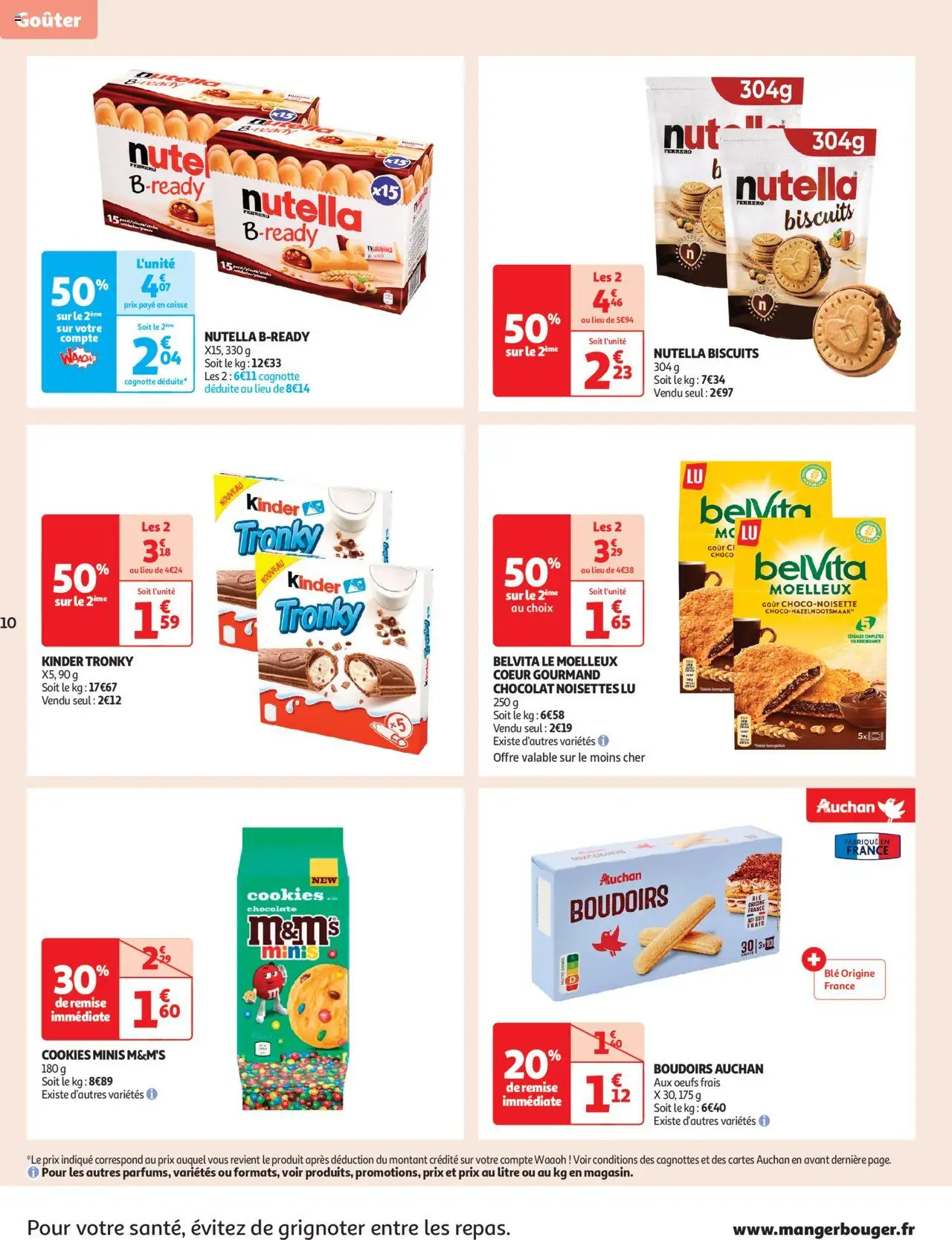  | Page: 10 | Produits: Noisettes, Cookies, Nutella, Biscuits
