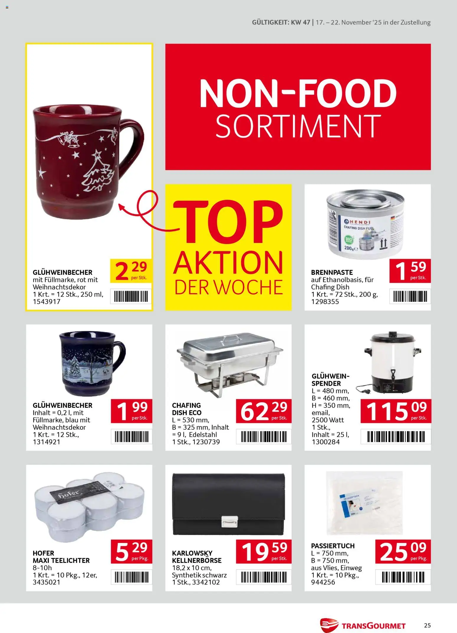 Transgourmet Zustellaktion gültig ab 17.11.2025 | Seite: 25