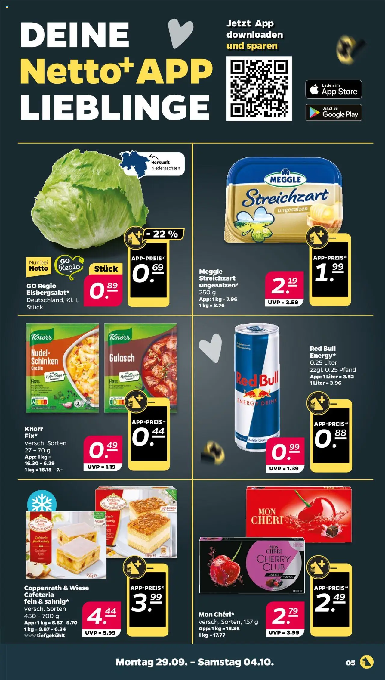 Netto Prospekt 	 – gültig ab 29.09.2025 | Seite: 5 | Produkte: Äpfel, Knorr, Gulasch, Schinken