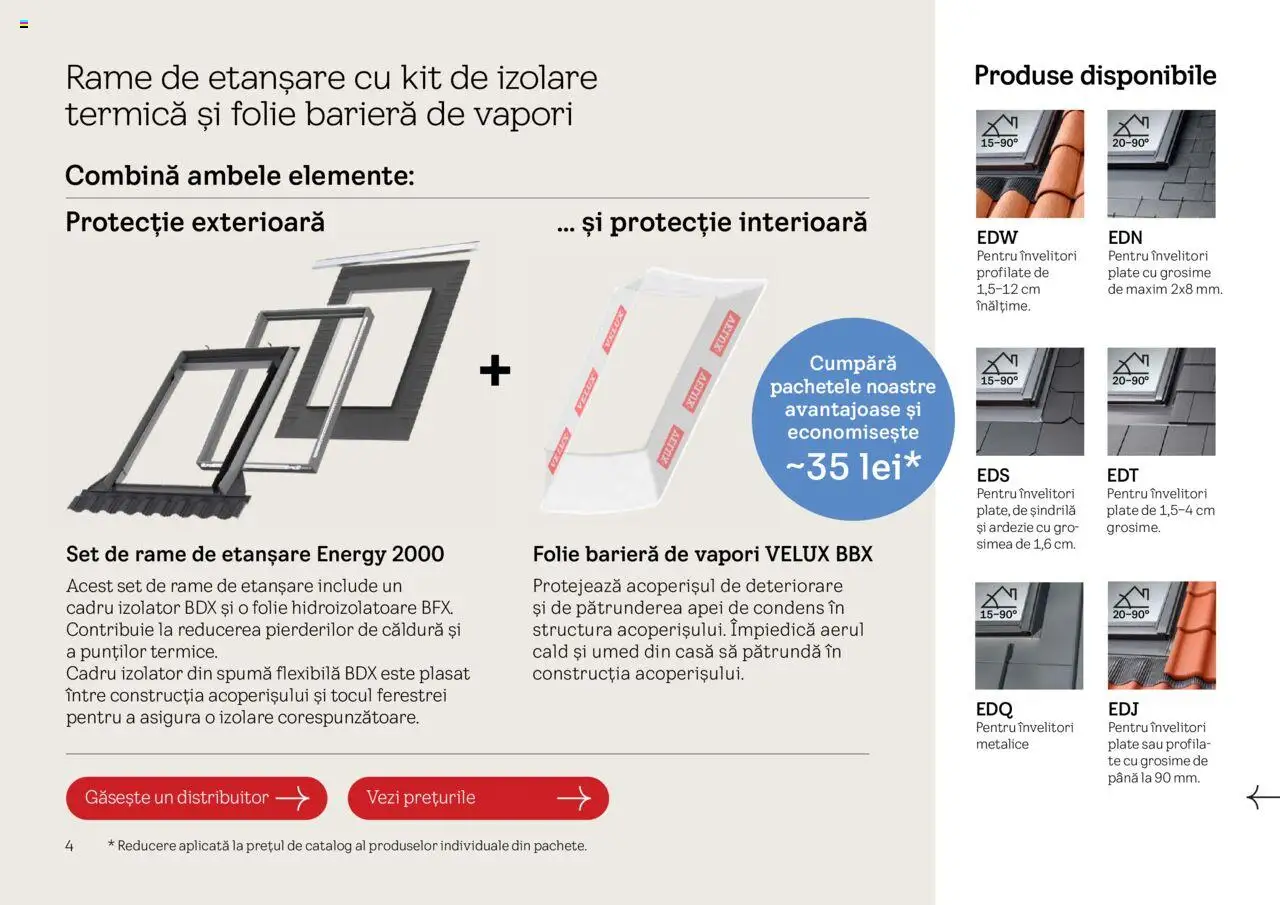 Velux catalog - Explorează pachetele de produse – valabil de la 25.02.2025 | Pagină: 4