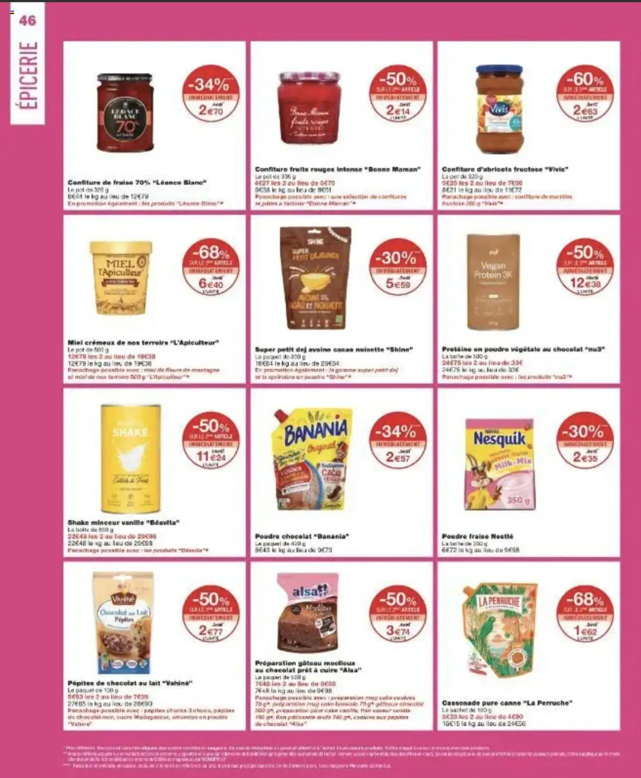  | Page: 46 | Produits: Cassonade, Sucre, Pépites de chocolat, Amandes
