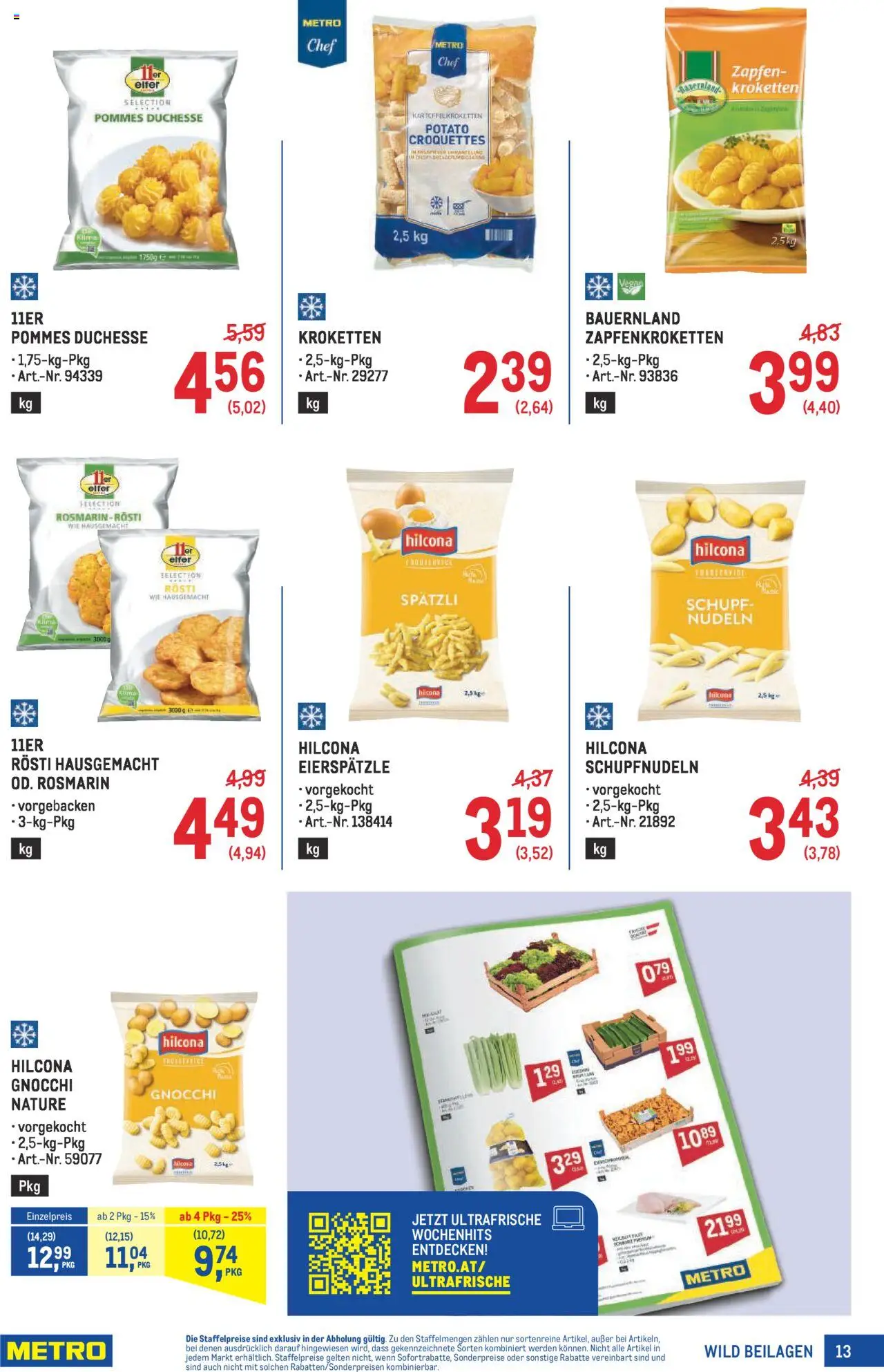 Metro  Wild Spezial gültig ab 18.09.2025 | Seite: 13 | Produkte: Nudeln