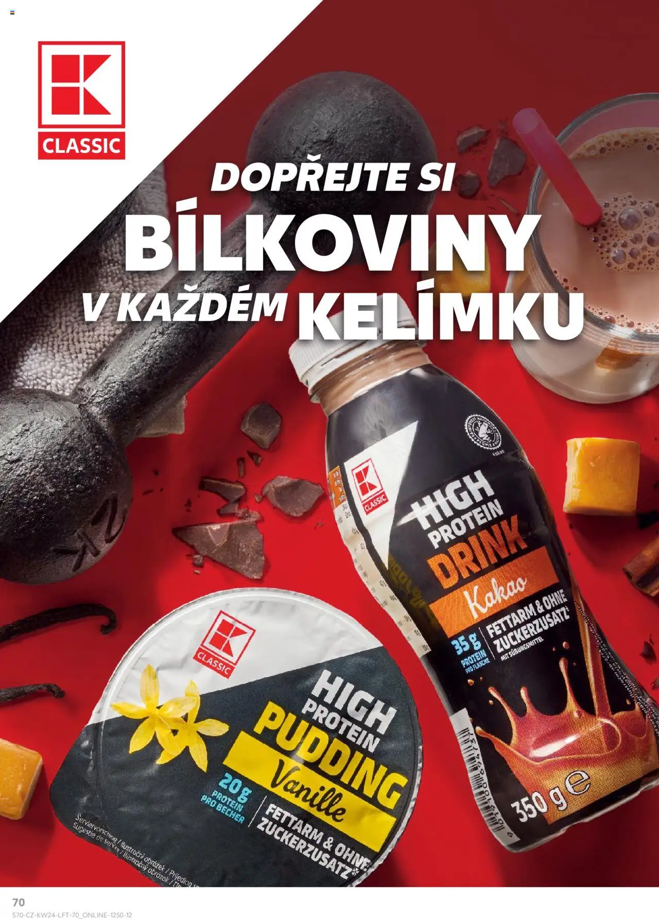 Kaufland leták - Chomutov od 11.06.2025 | Strana: 70 | Produkty: Protein pudding, Protein drink, Kakao, Protein