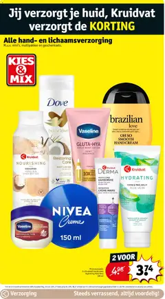 Kruidvat folder week 4 - Voorbeeld van een folder van Kruidvat, geldig van 19.01.2026 | Pagina: 34 | Producten: La, Crème, Handcrème, Kan