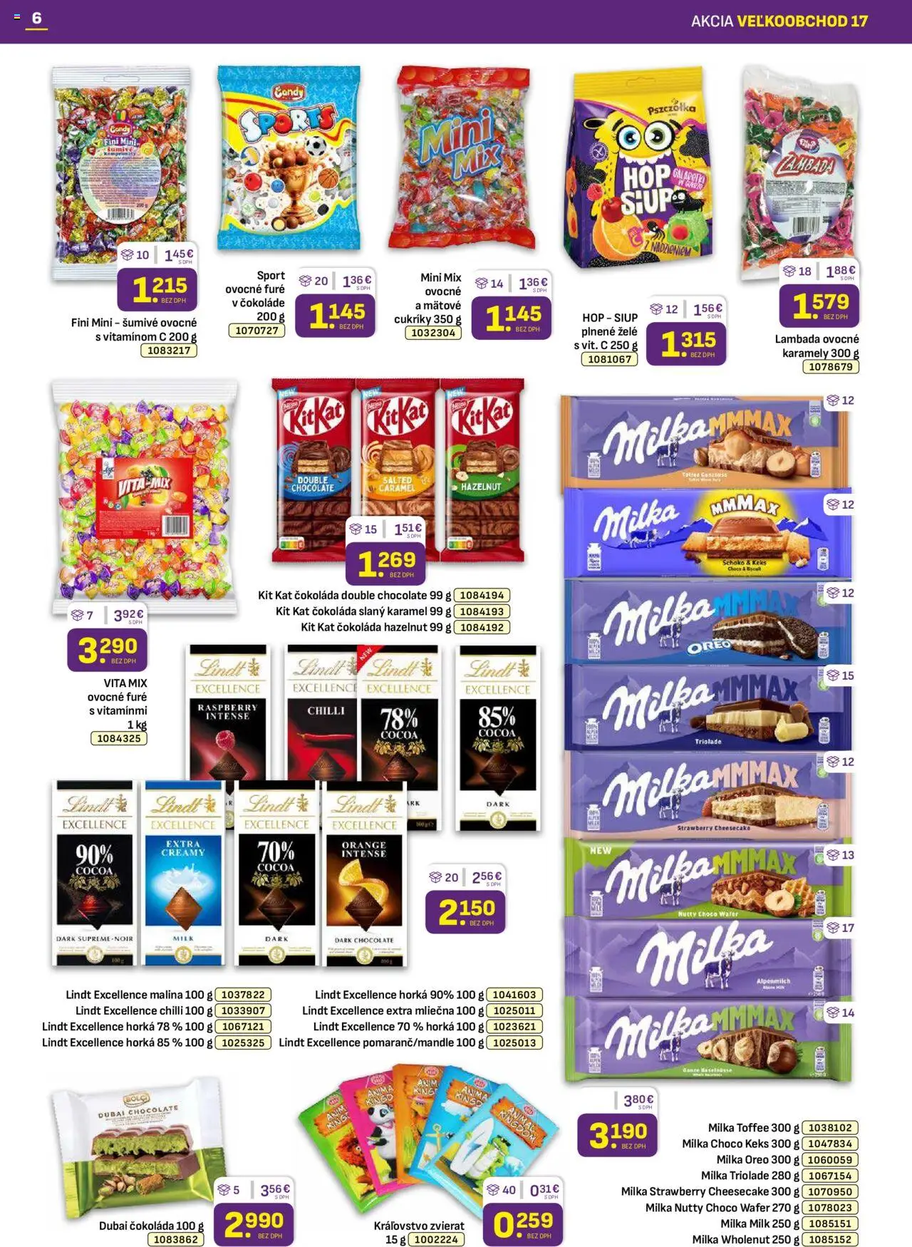 Libex leták │ platný od 25.08.2025 | Strana: 6 | Produkty: Chilli, Lindt, Čokoláda, Milka
