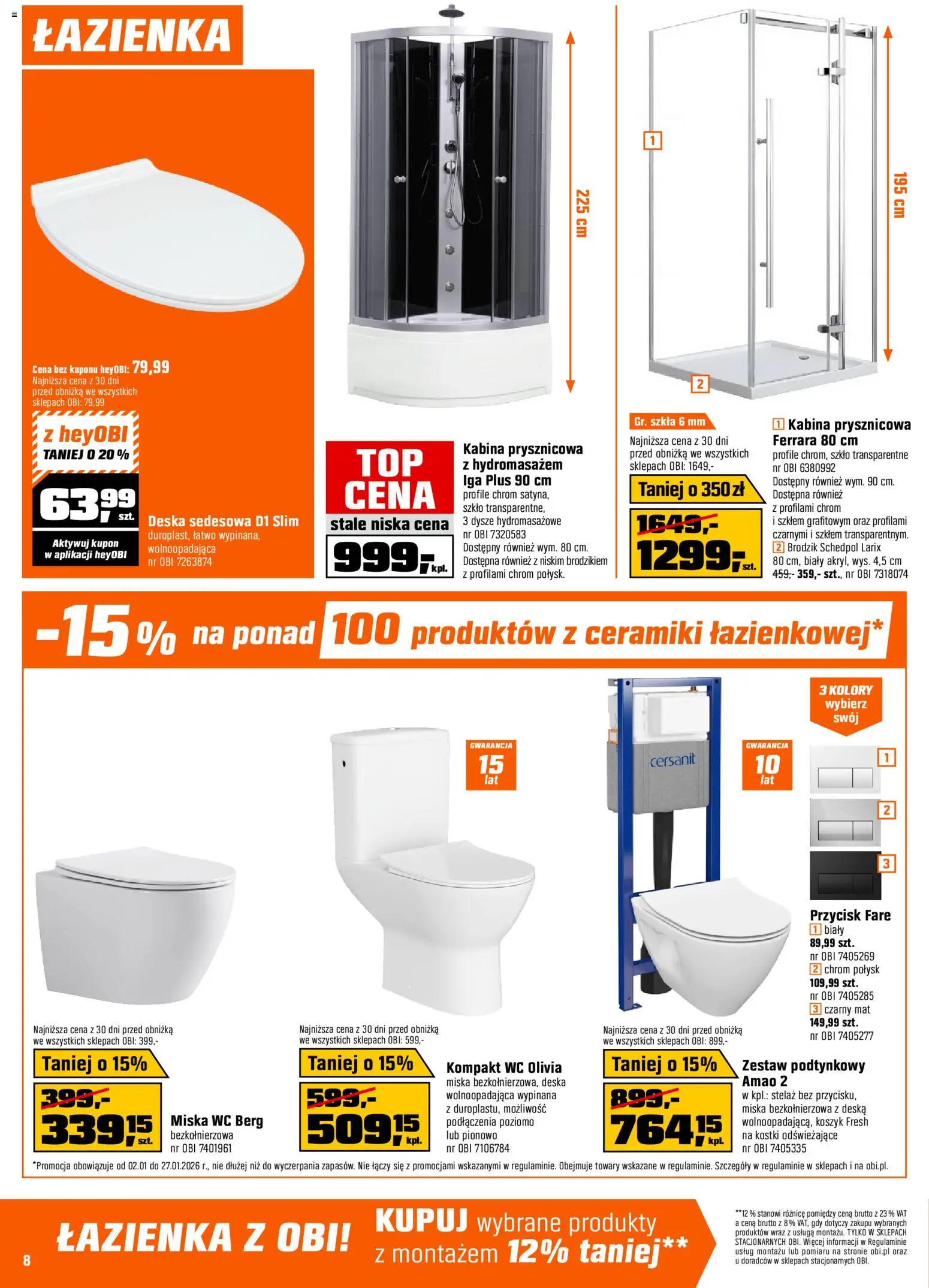 OBI Gazetka od 02.01.2026 | Strona: 8