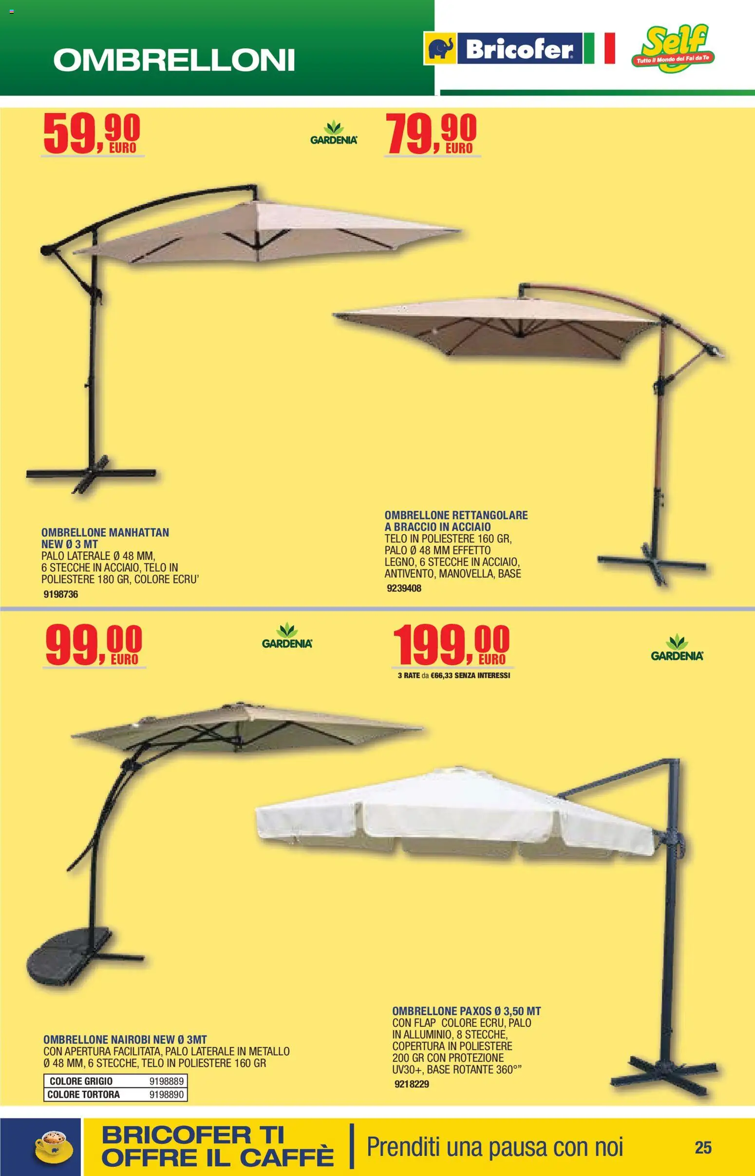 Volantino Self del 14.04.2026 | Pagina: 25 | Prodotti: Tè, Ombrellone
