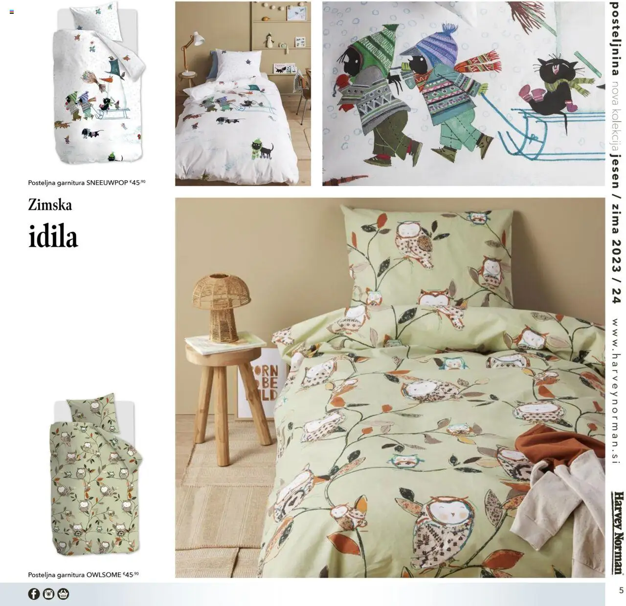 Harvey Norman katalog jesen zima nova otroška posteljnina │ velja od 01.10.2023 | Stran: 5 | Izdelki: Posteljnina