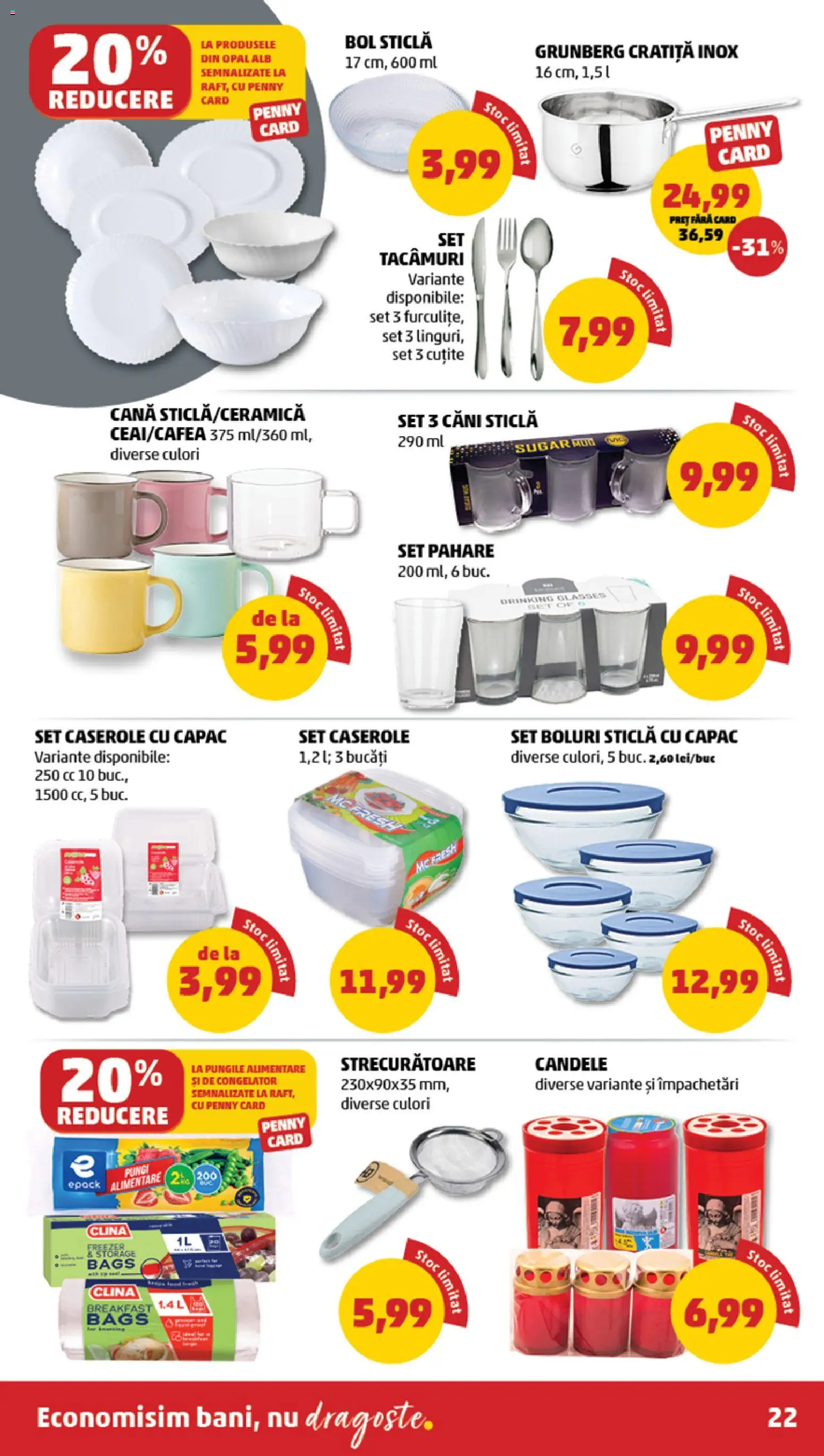 Noul catalog PENNY – valabil de la 28.01.2026 | Pagină: 22 | Produse: Congelator, Cratiță, Caserole, Bol