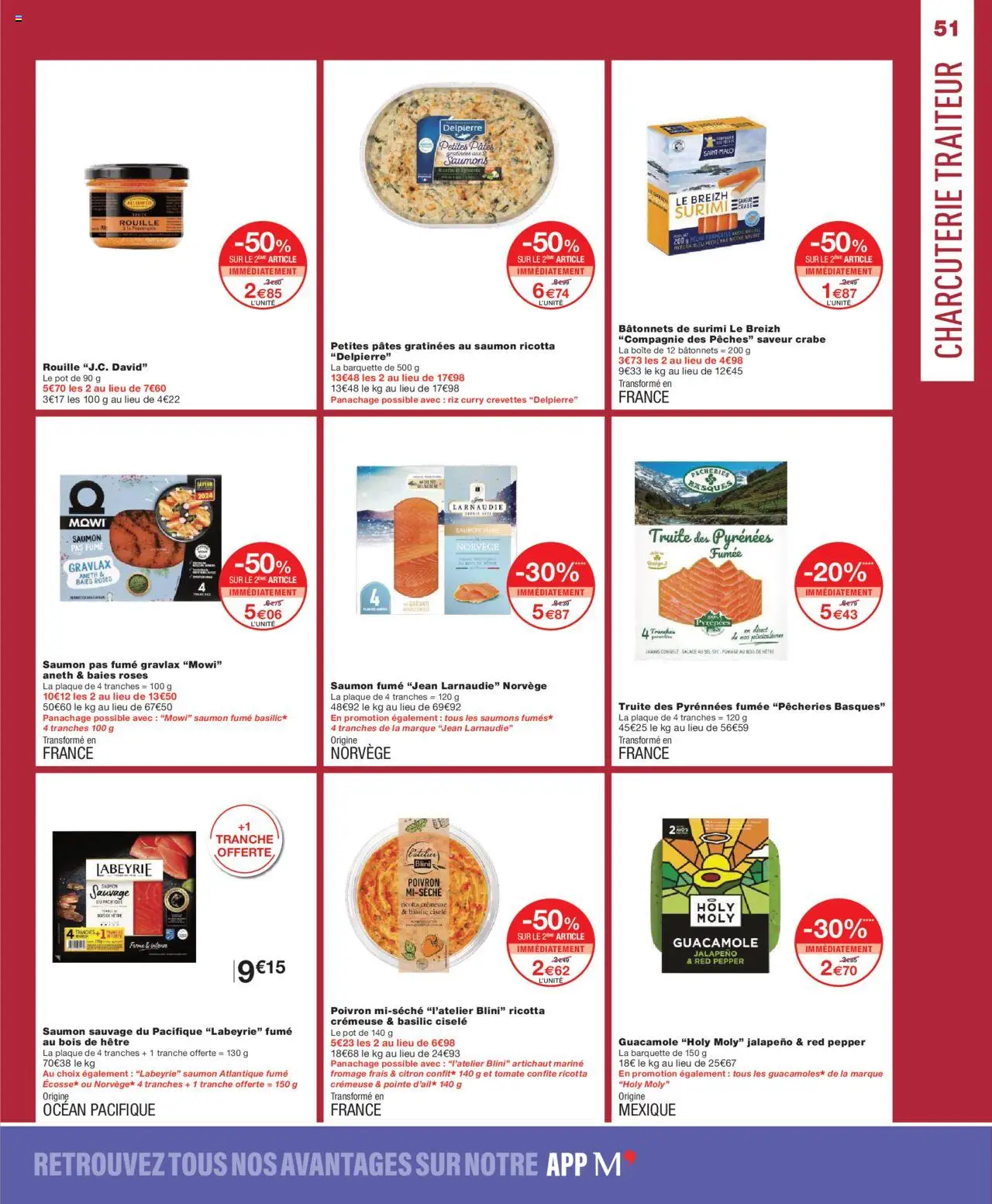 {H1} | Page: 51 | Produits: Crevettes, Guacamole, Riz, Fromage frais