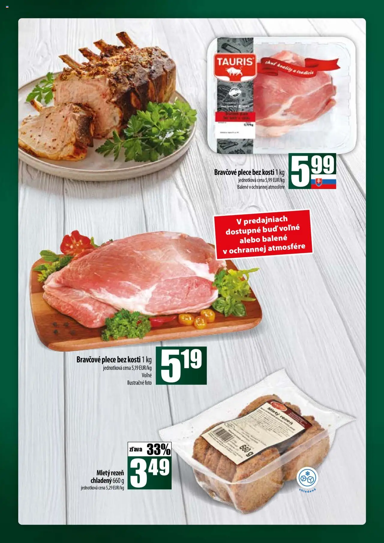 COOP Jednota široká ponuka │ platný od 17.07.2025 | Strana: 12 | Produkty: Bravčové plece