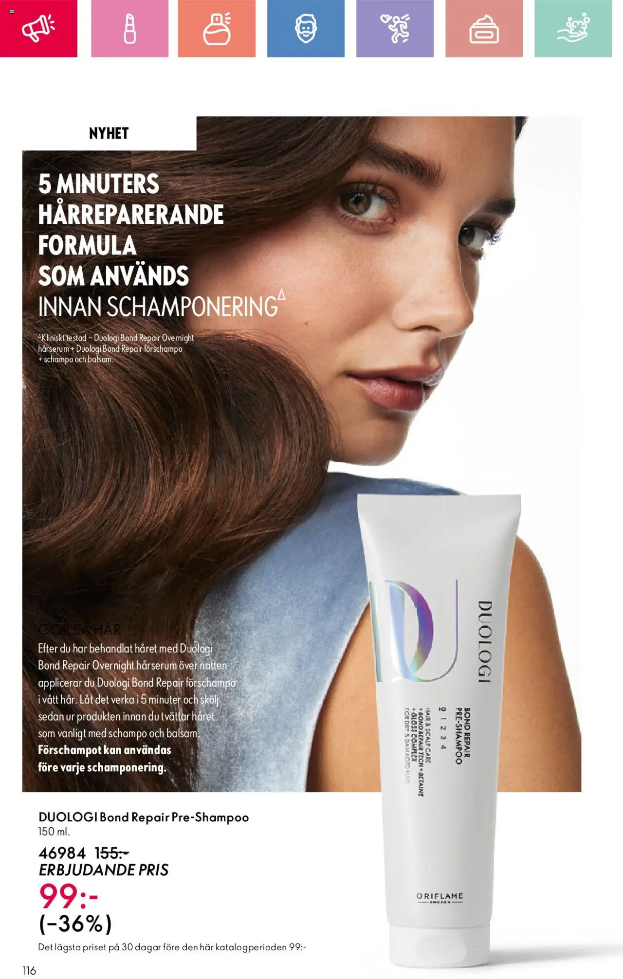Oriflame reklamblad aktuell från 24.08.2025 | Sida: 116 | Produkter: Schampo, Balsam, Te