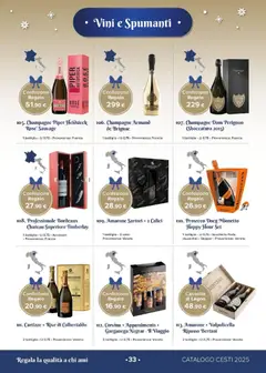 Anteprima del volantino Oasi Cesti catalogo valido a partire dal 26.11.2025 | Pagina: 33 | Prodotti: Prosecco, Champagne, Bottiglia