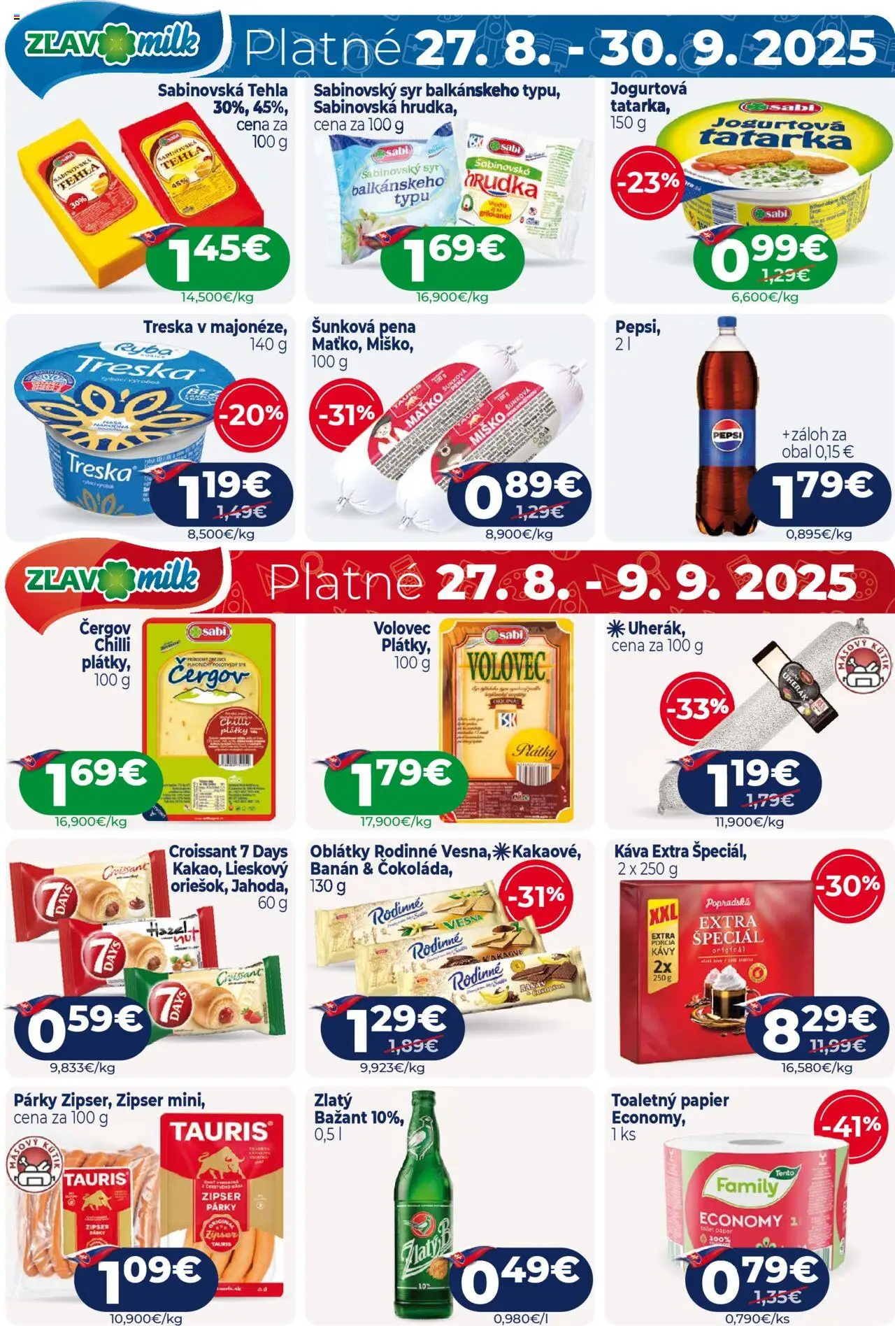Milk Agro leták │ platný od 27.08.2025 | Strana: 12 | Produkty: Chilli, Ryba, Pepsi, Treska