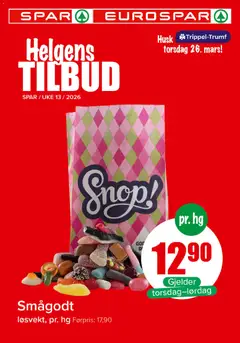 Forhåndsvisning av Spar Helgens Tilbud gyldig fra 26.03.2026