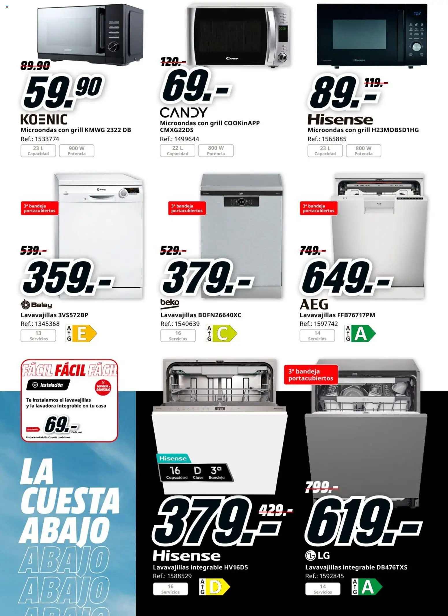 Media Markt folleto │ válido desde el 14.01.2026 | Página: 23 | Productos: Té, Lavadora, Lavavajillas, Bandeja